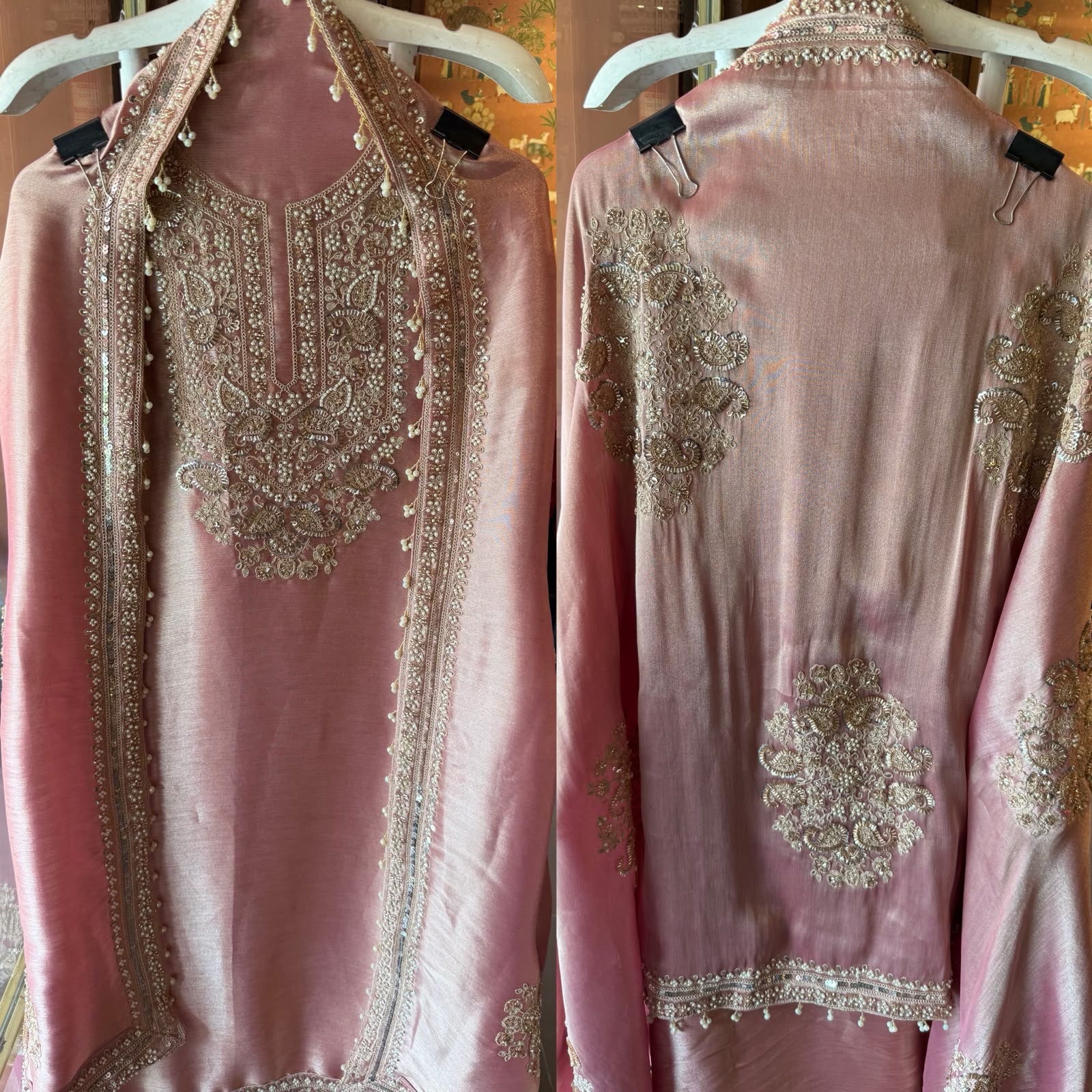 Giraffe Tissue wedding-wear Suit set