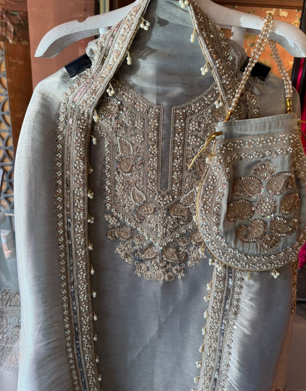 Giraffe Tissue wedding-wear Suit set