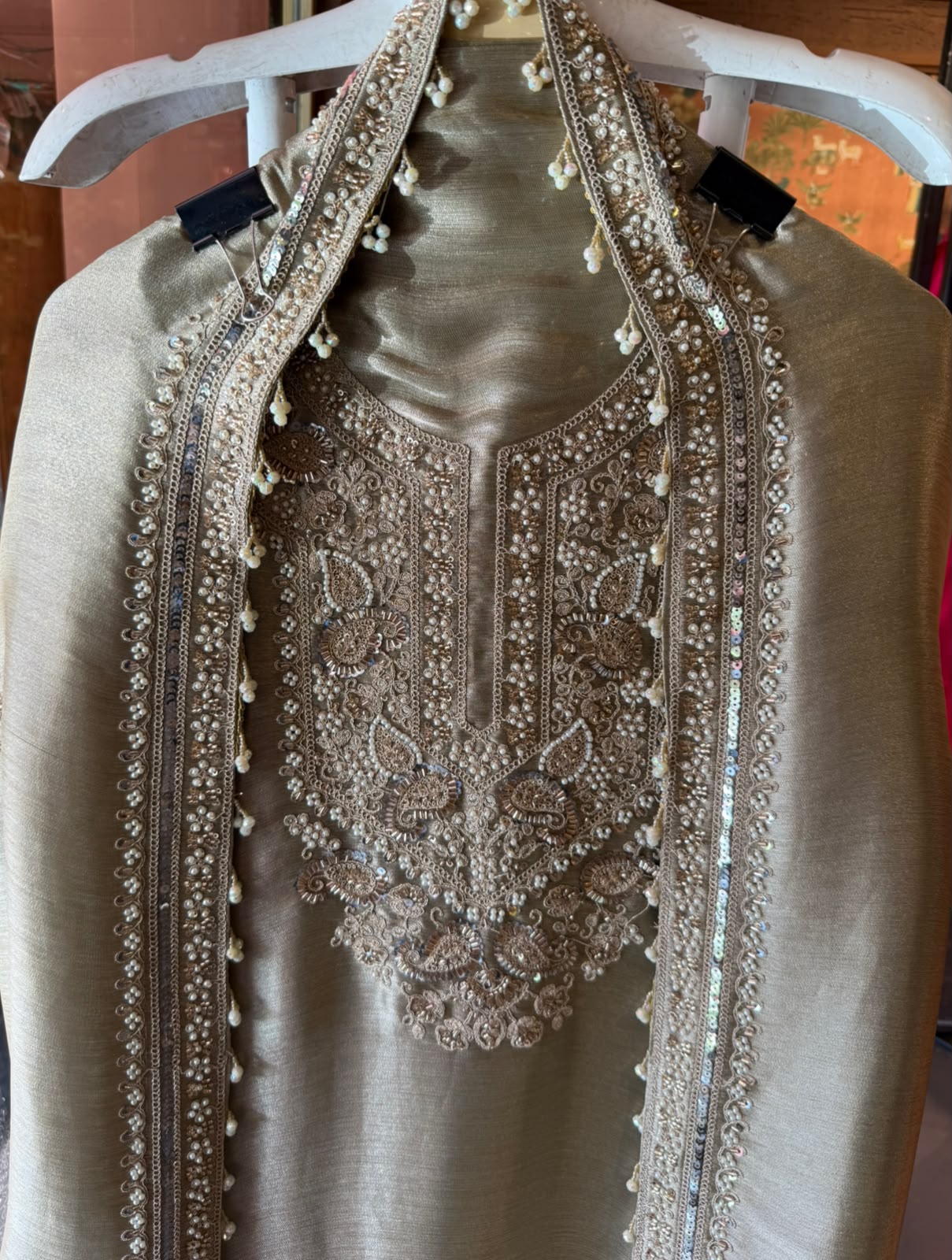 Giraffe Tissue wedding-wear Suit set