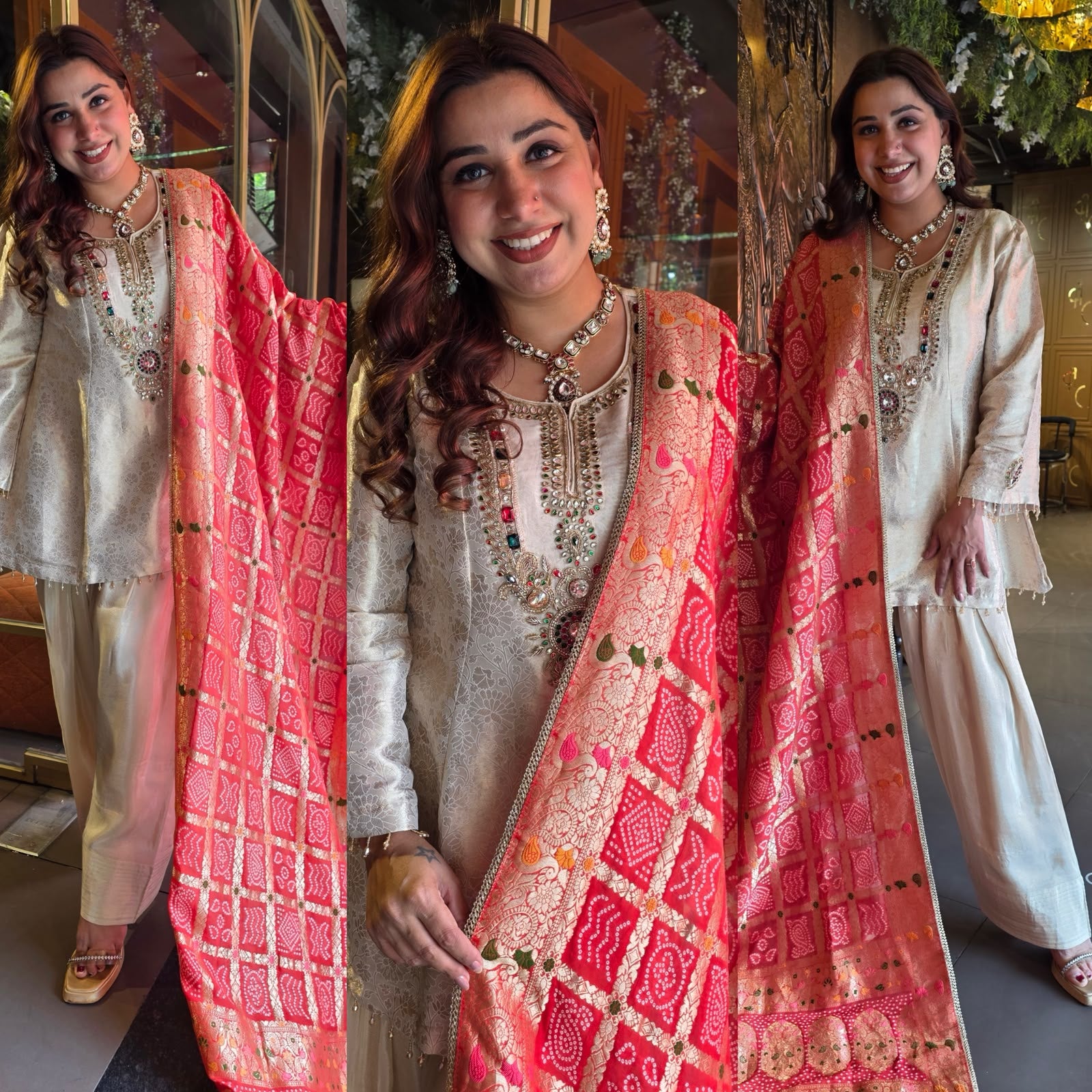 Ivory Heritage Brocade Suit Set