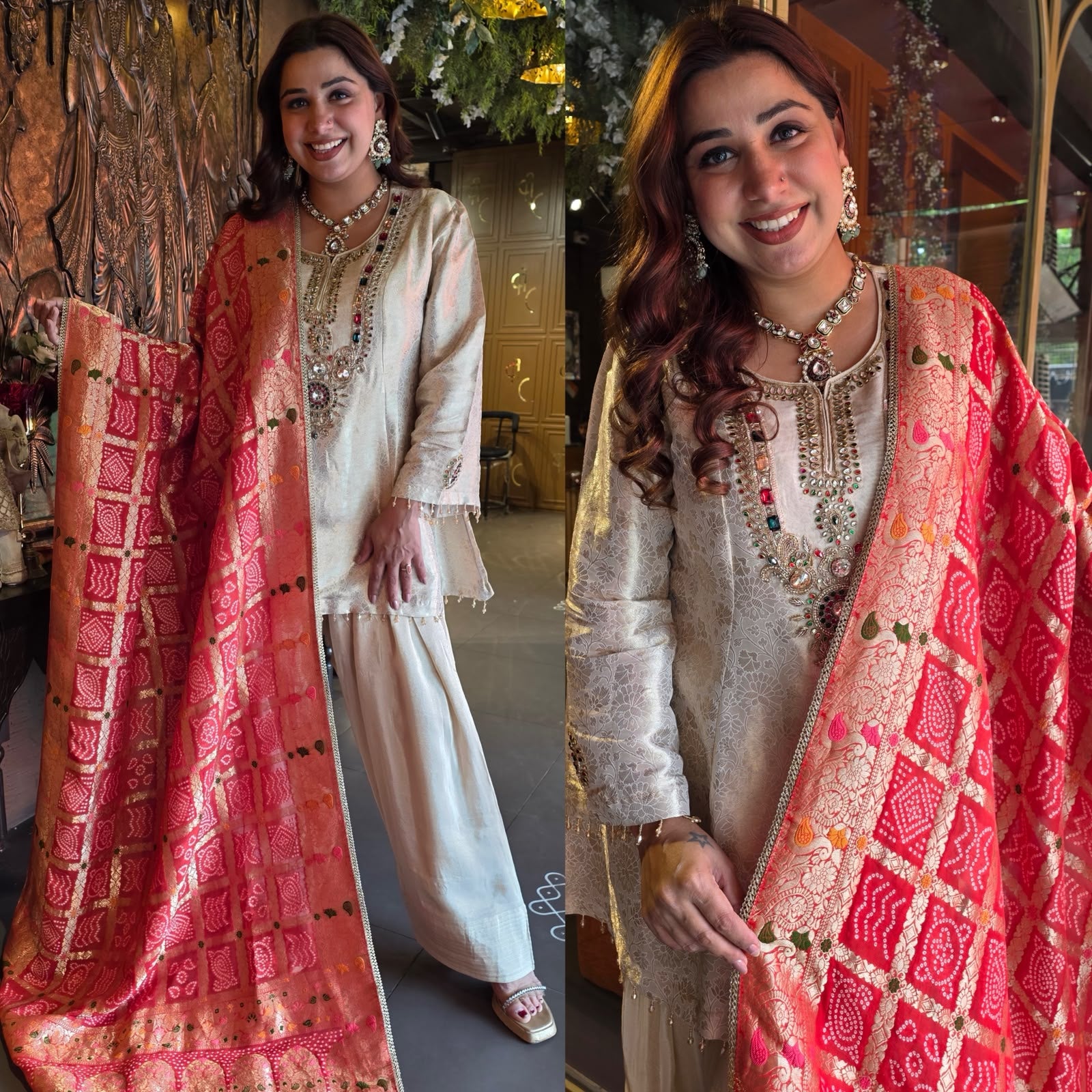 Ivory Heritage Brocade Suit Set