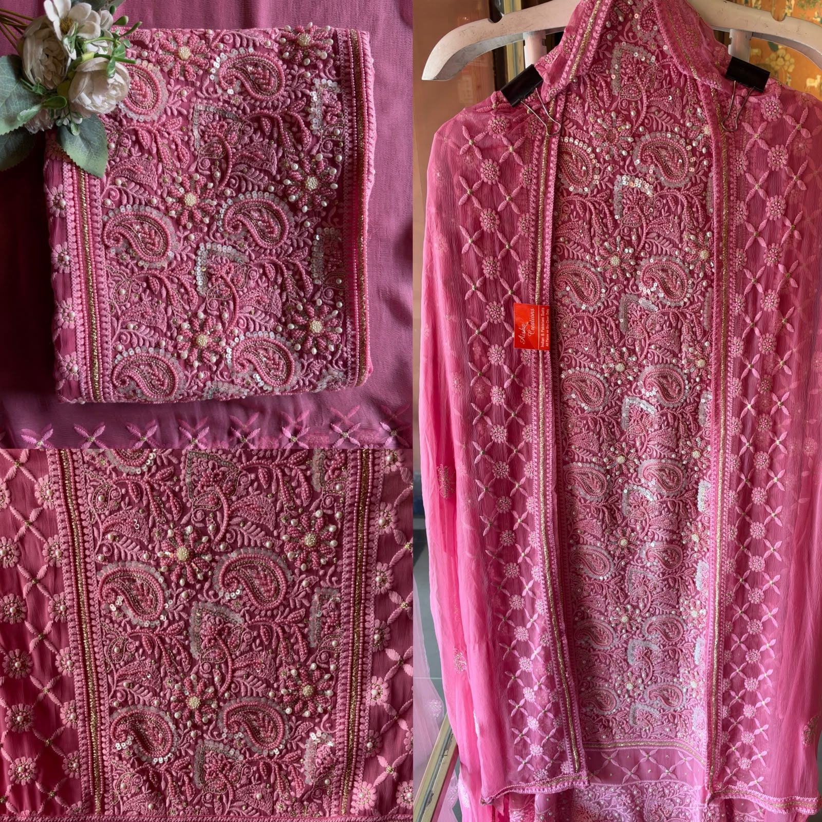 Pure Georgette Unstitched shirt