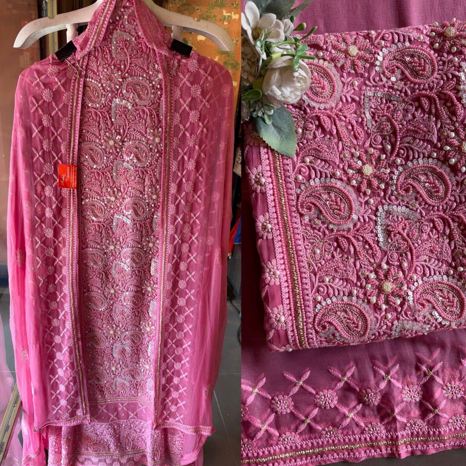 Pure Georgette Unstitched shirt