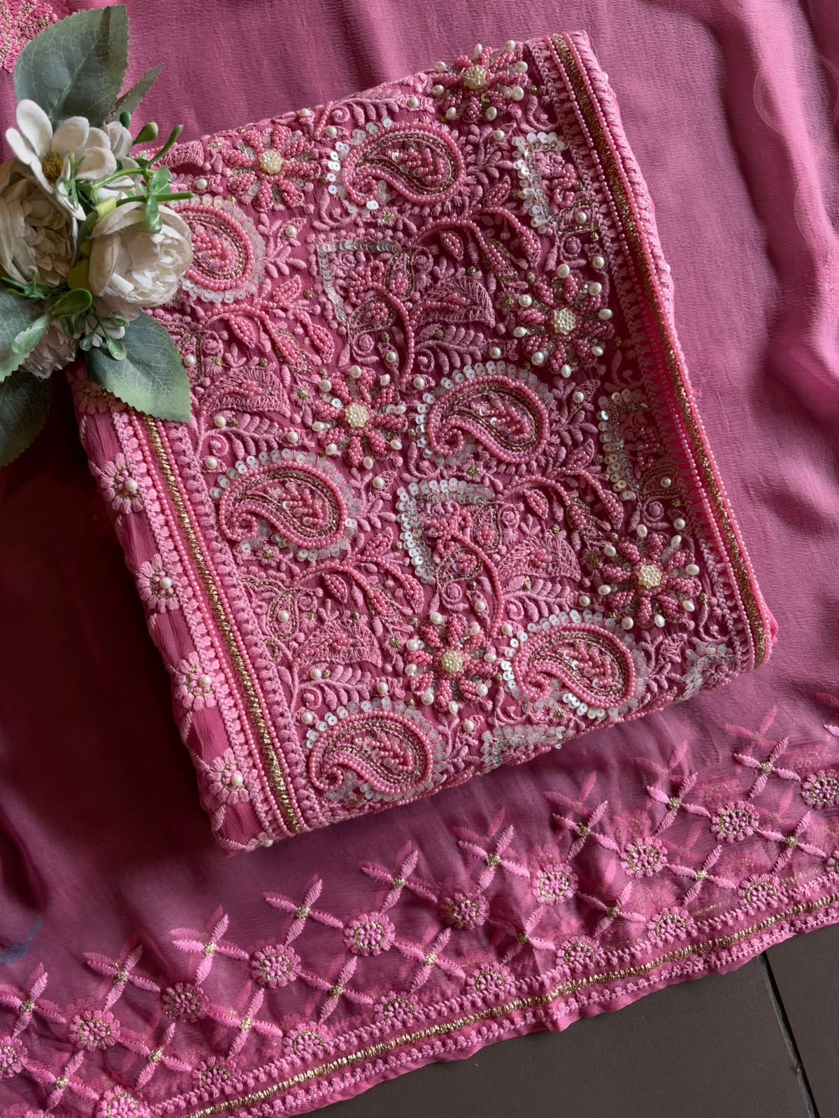 Pure Georgette Unstitched shirt