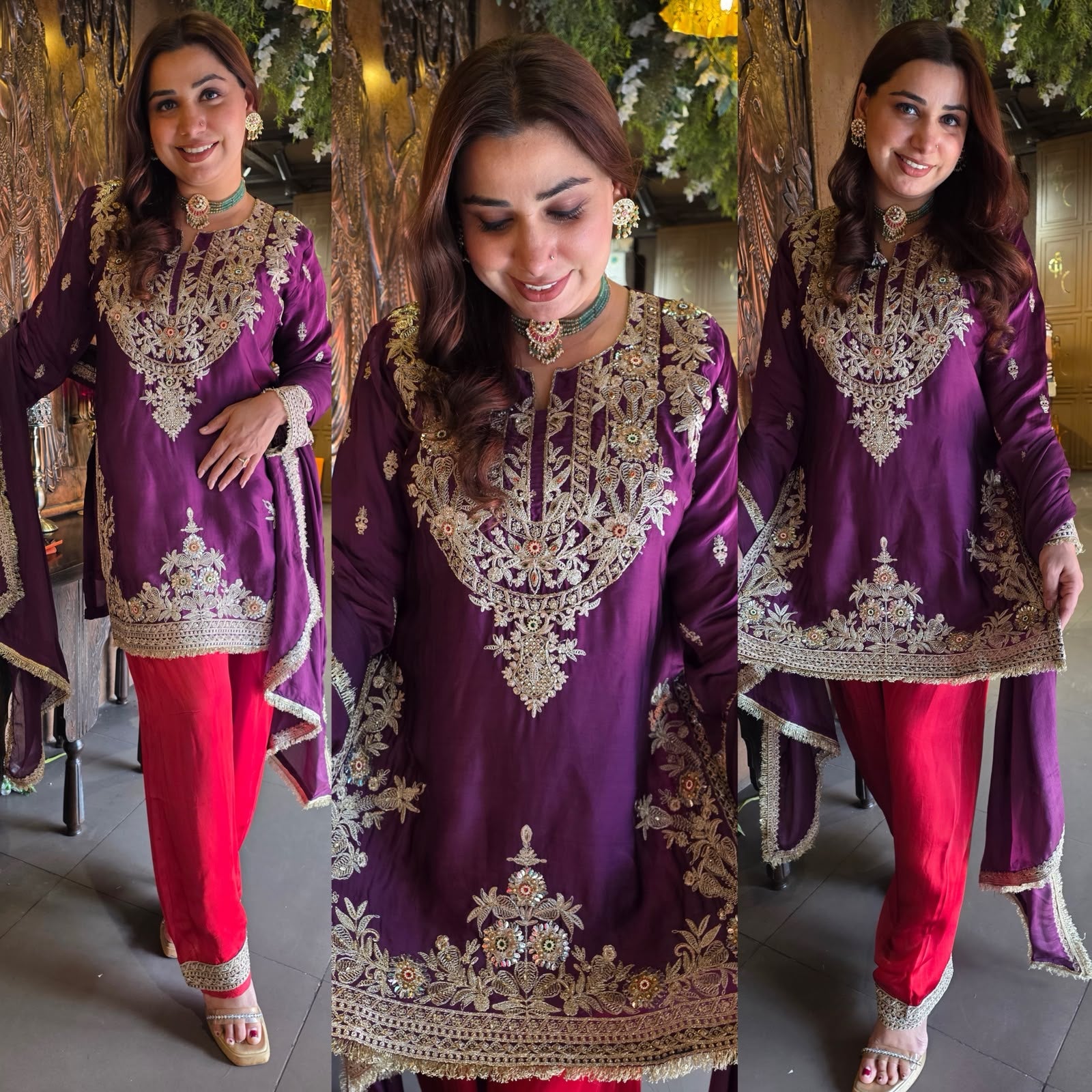 Embroidered Ethnic Kurta Set