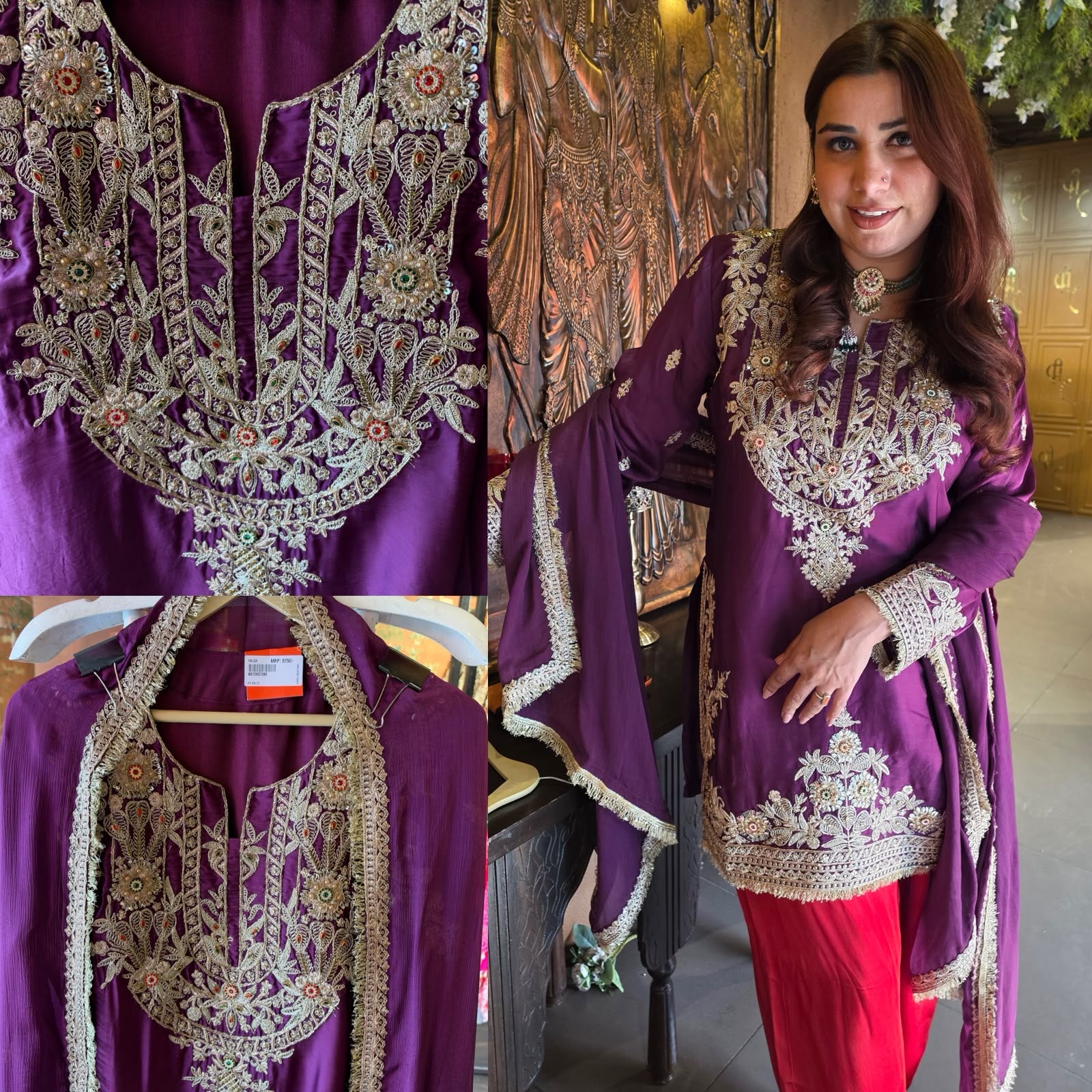 Embroidered Ethnic Kurta Set