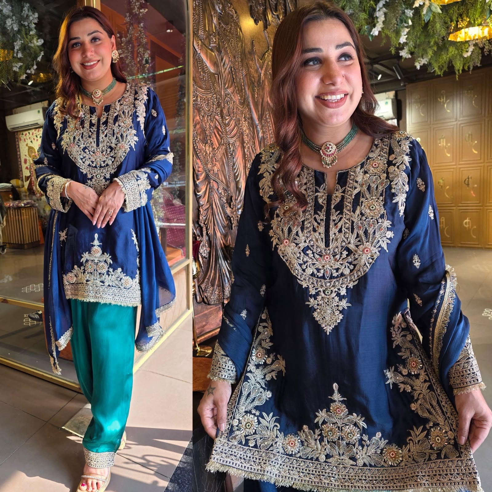Embroidered Ethnic Kurta Set