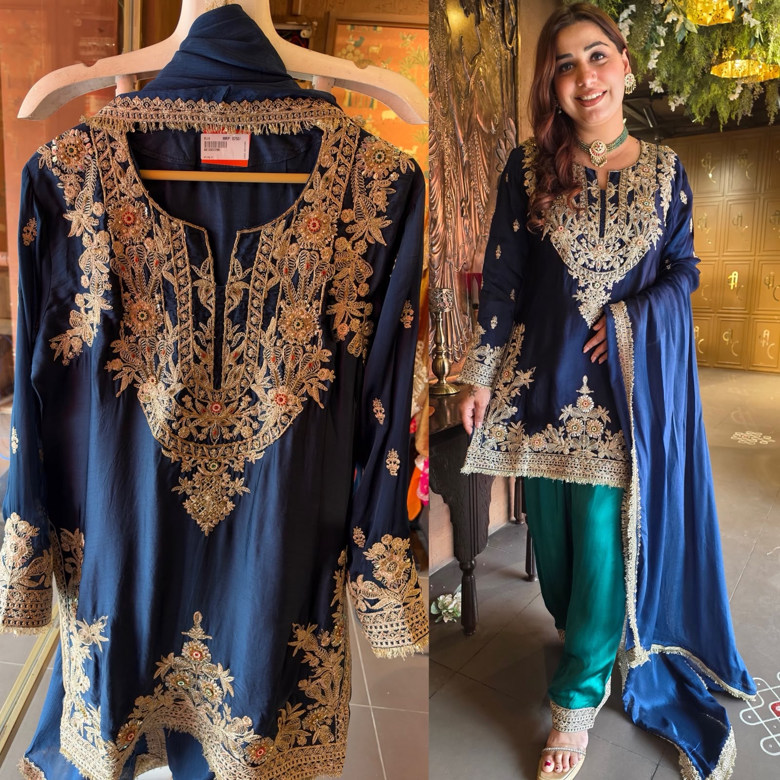 Embroidered Ethnic Kurta Set