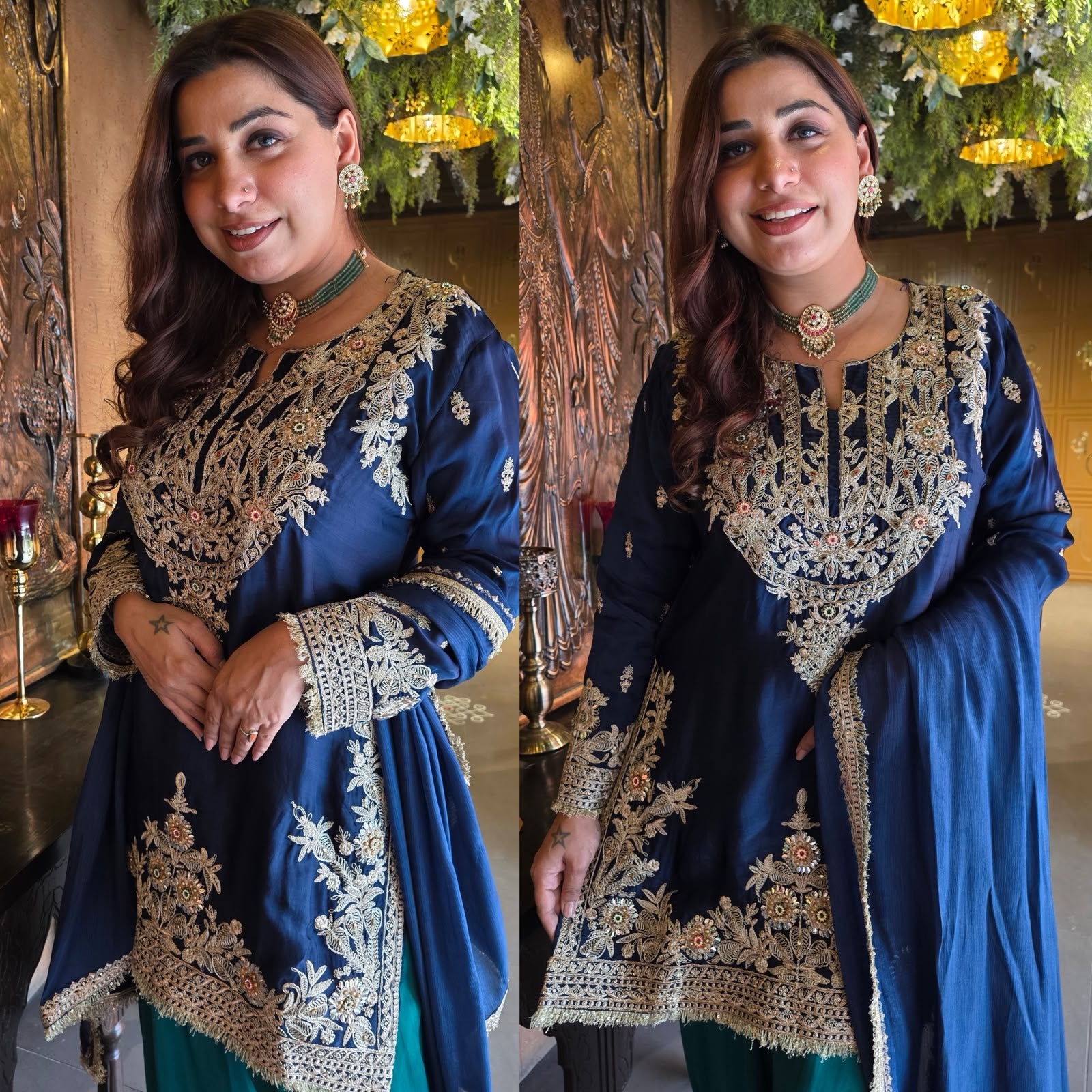 Embroidered Ethnic Kurta Set