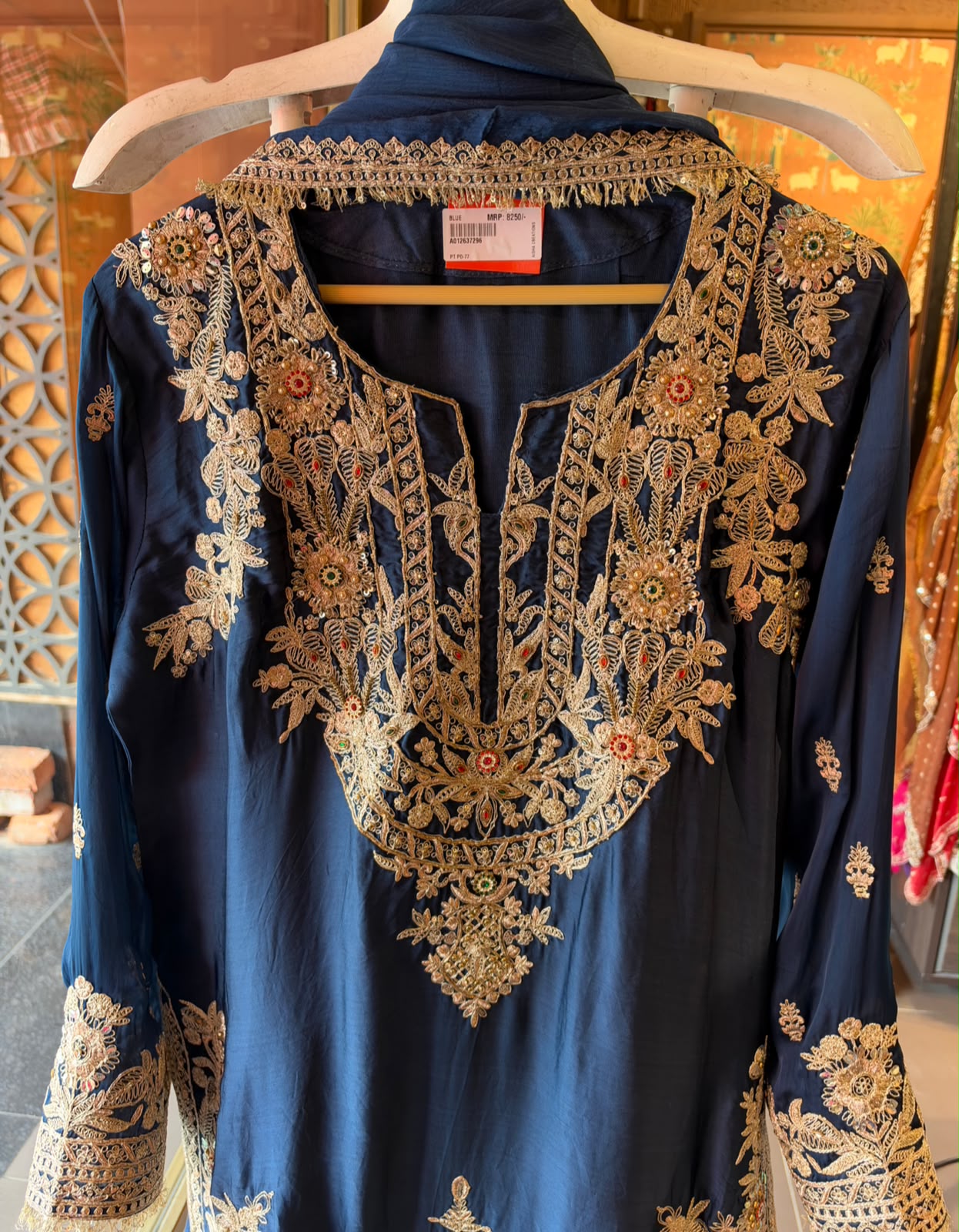 Embroidered Ethnic Kurta Set