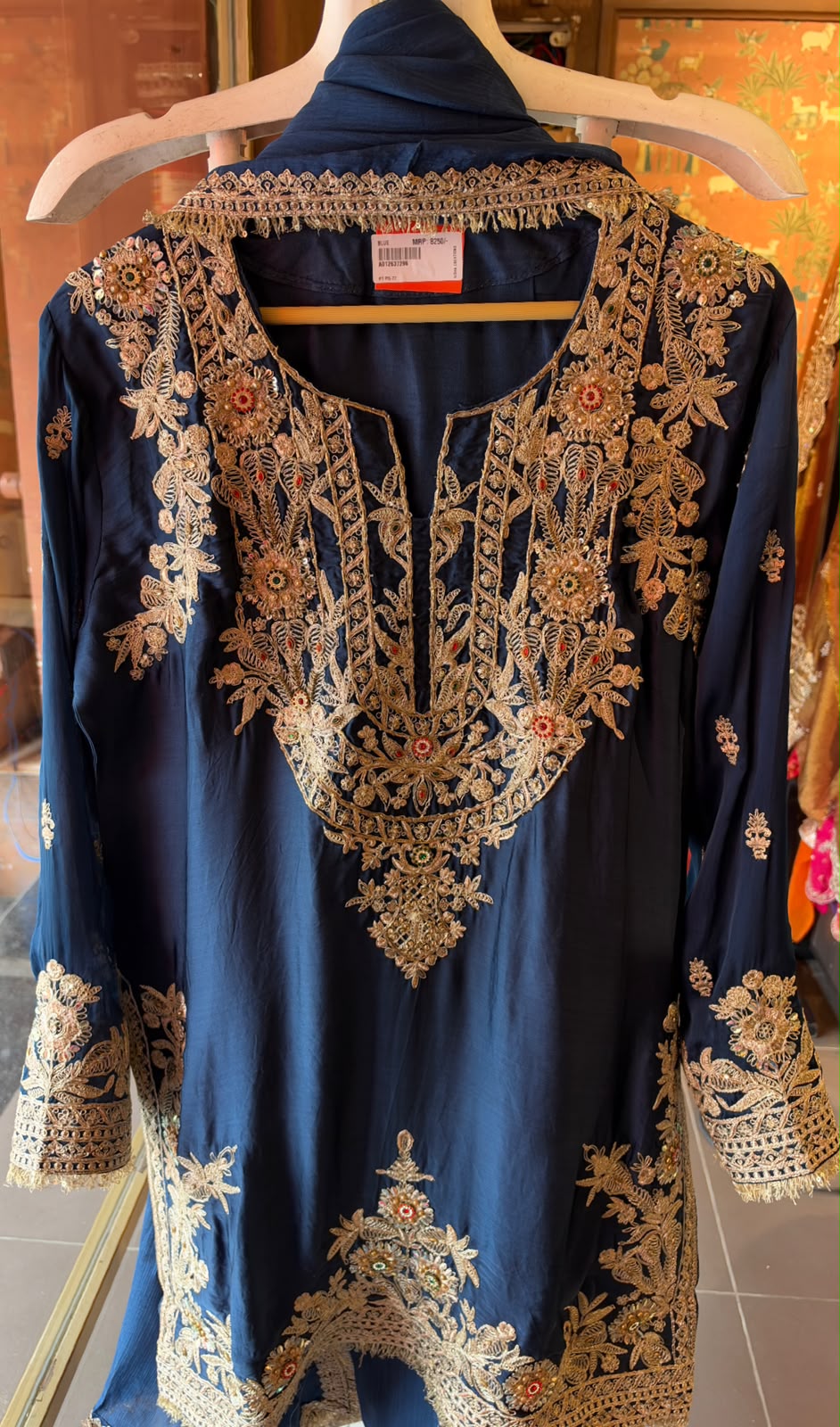 Embroidered Ethnic Kurta Set