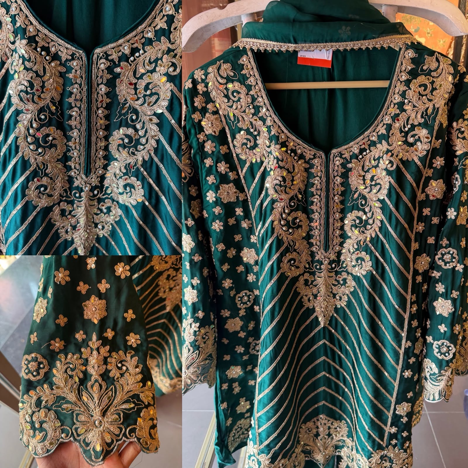 Pakistani designer Embroidered Suit