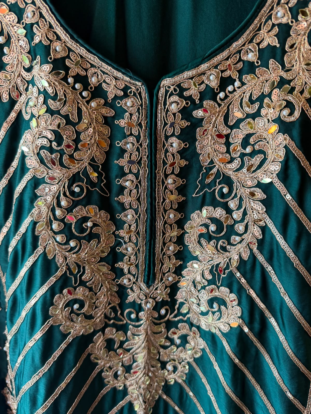 Pakistani designer Embroidered Suit
