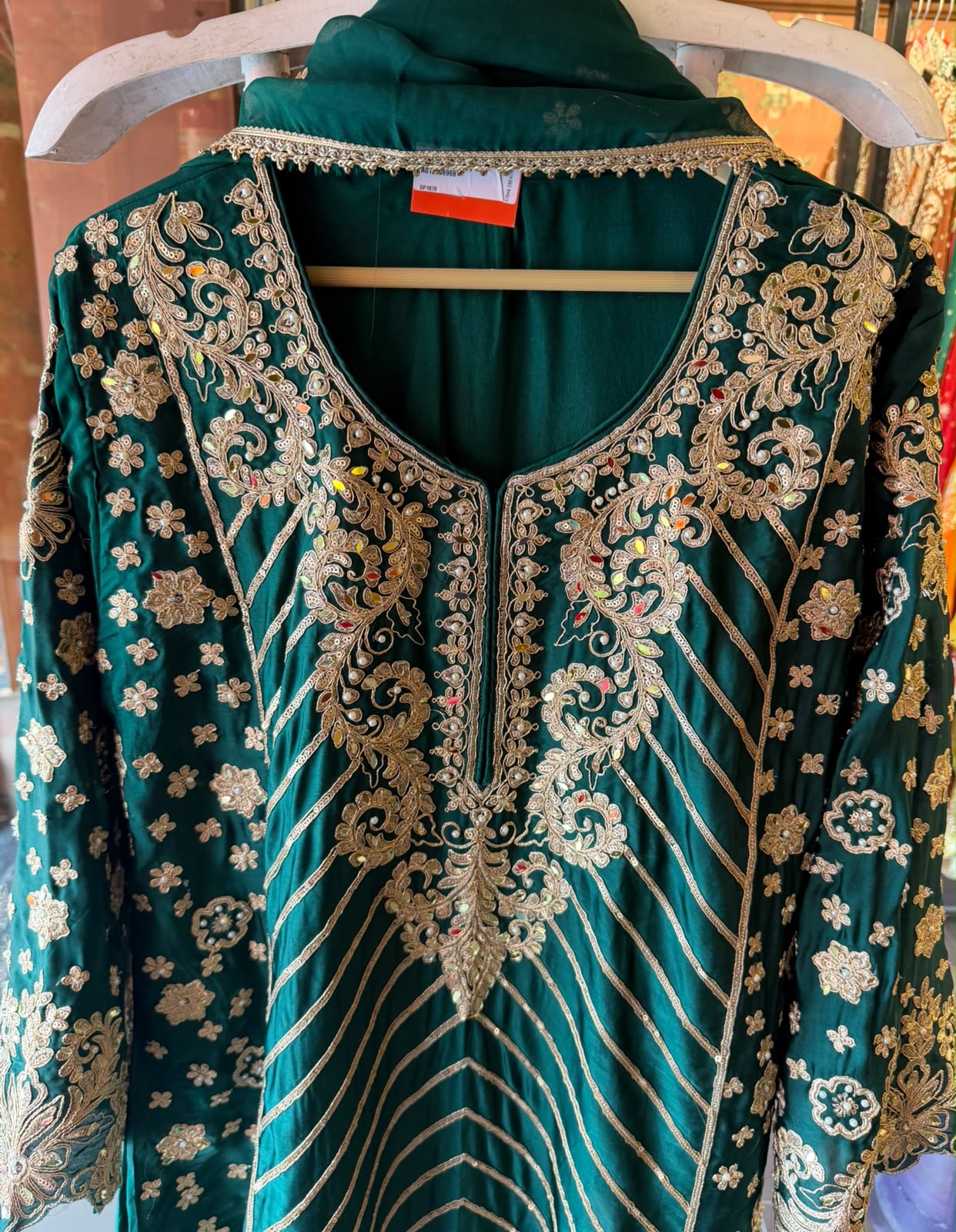 Pakistani designer Embroidered Suit