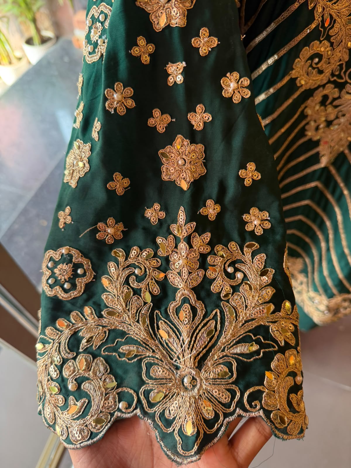 Pakistani designer Embroidered Suit