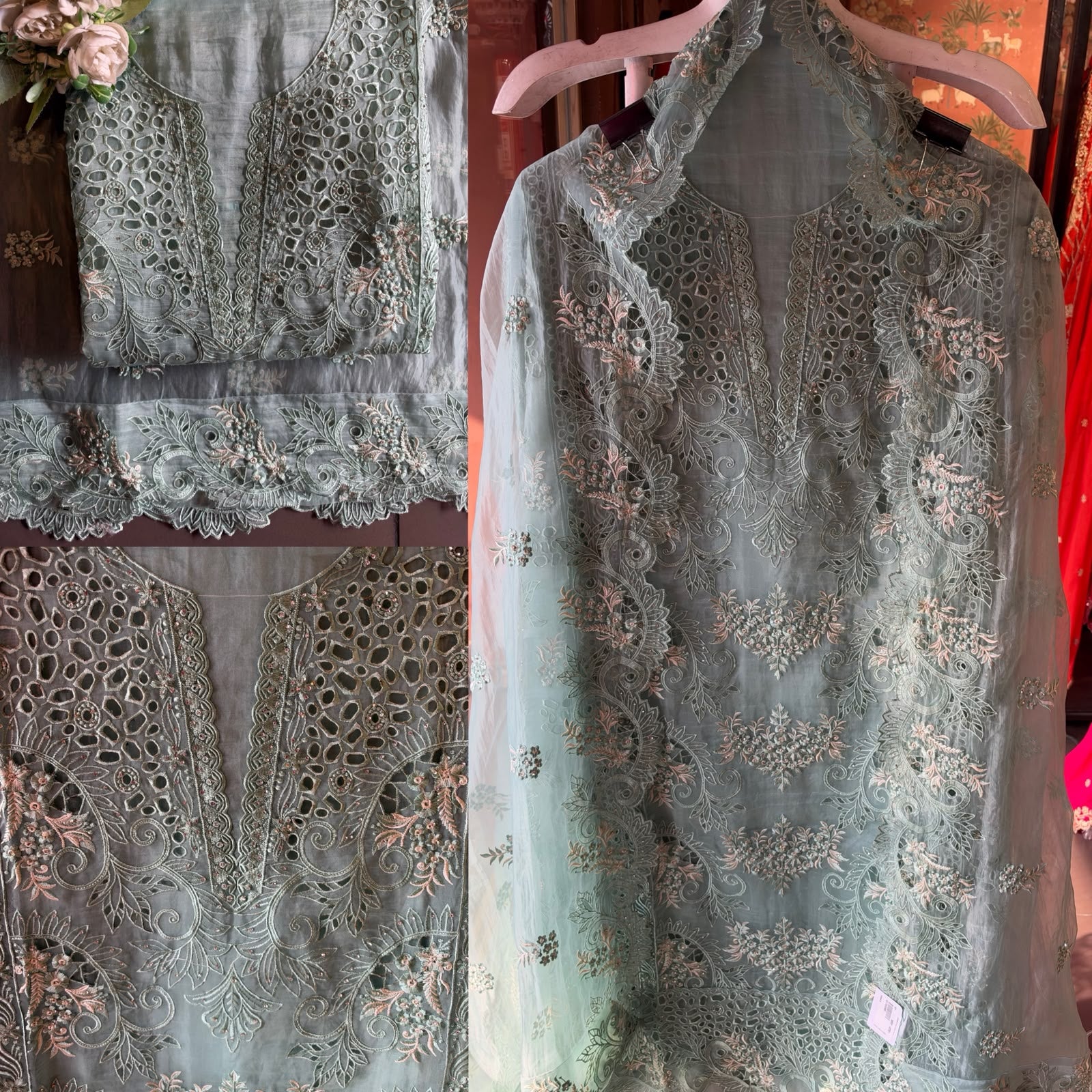Designer Heavy Embroidered Pakistani Suit Set