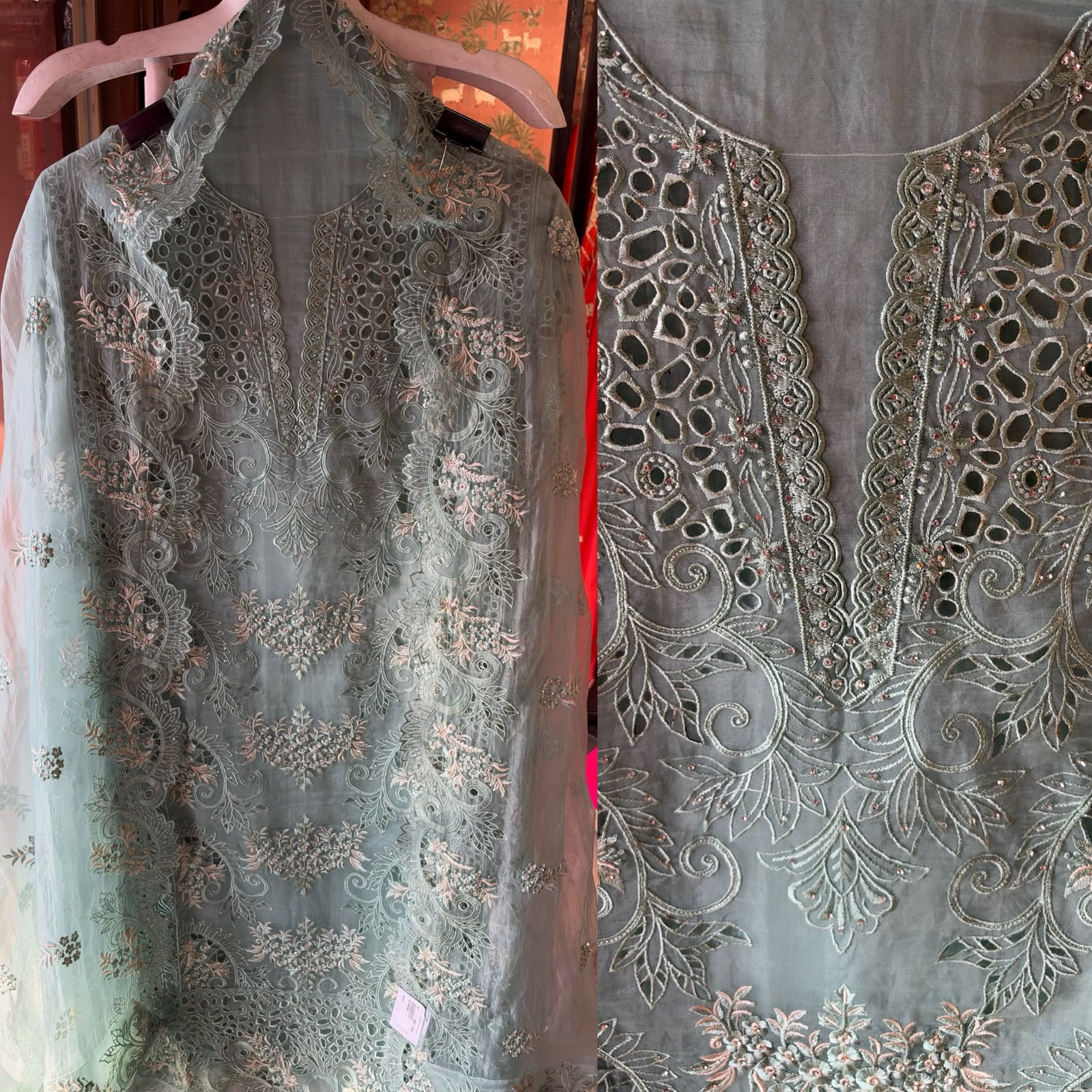 Designer Heavy Embroidered Pakistani Suit Set