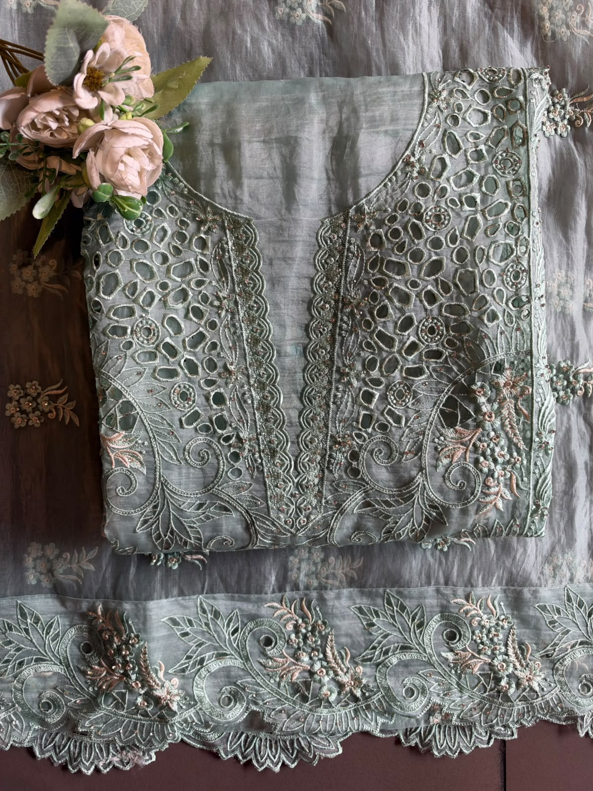 Designer Heavy Embroidered Pakistani Suit Set