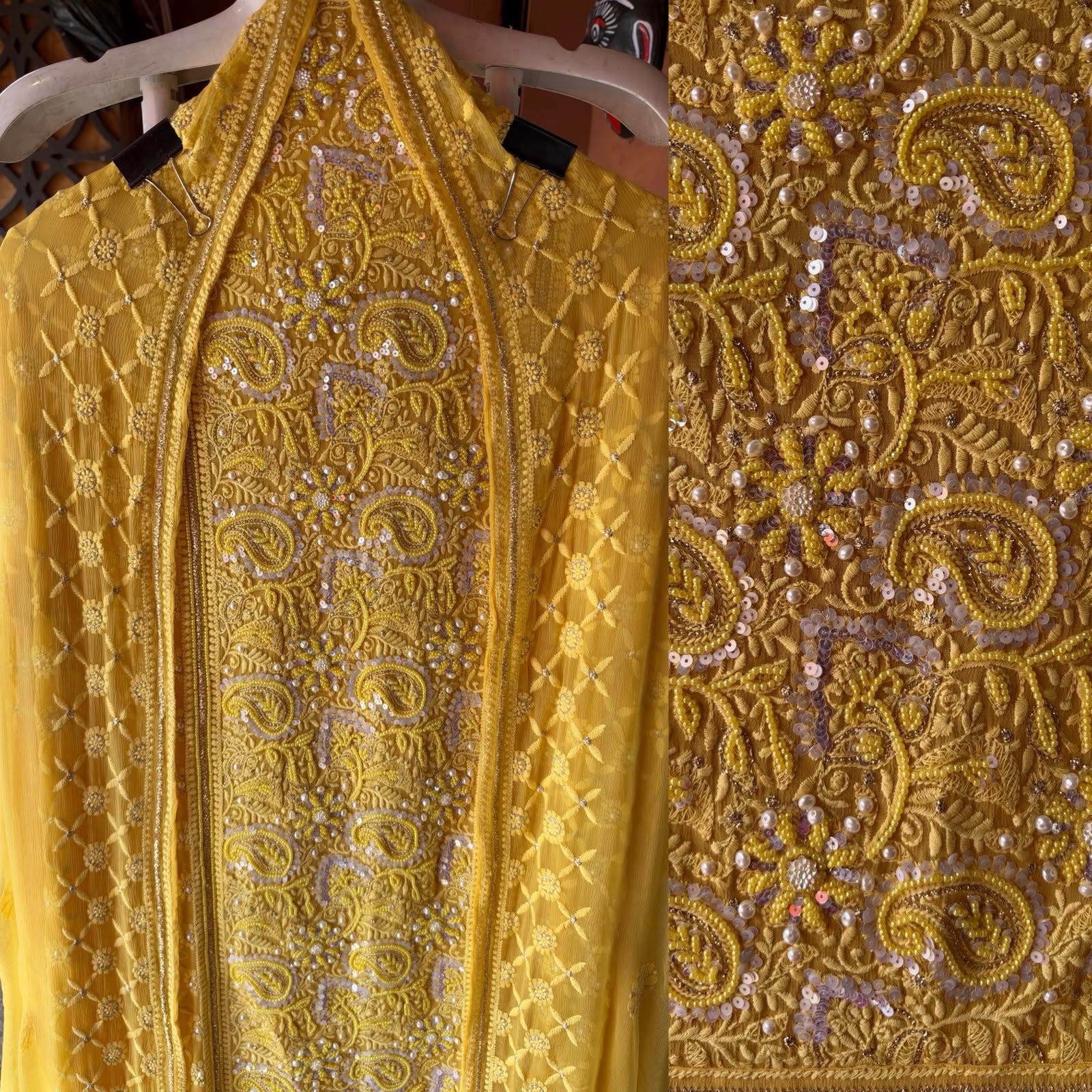 Pure Georgette Unstitched shirt