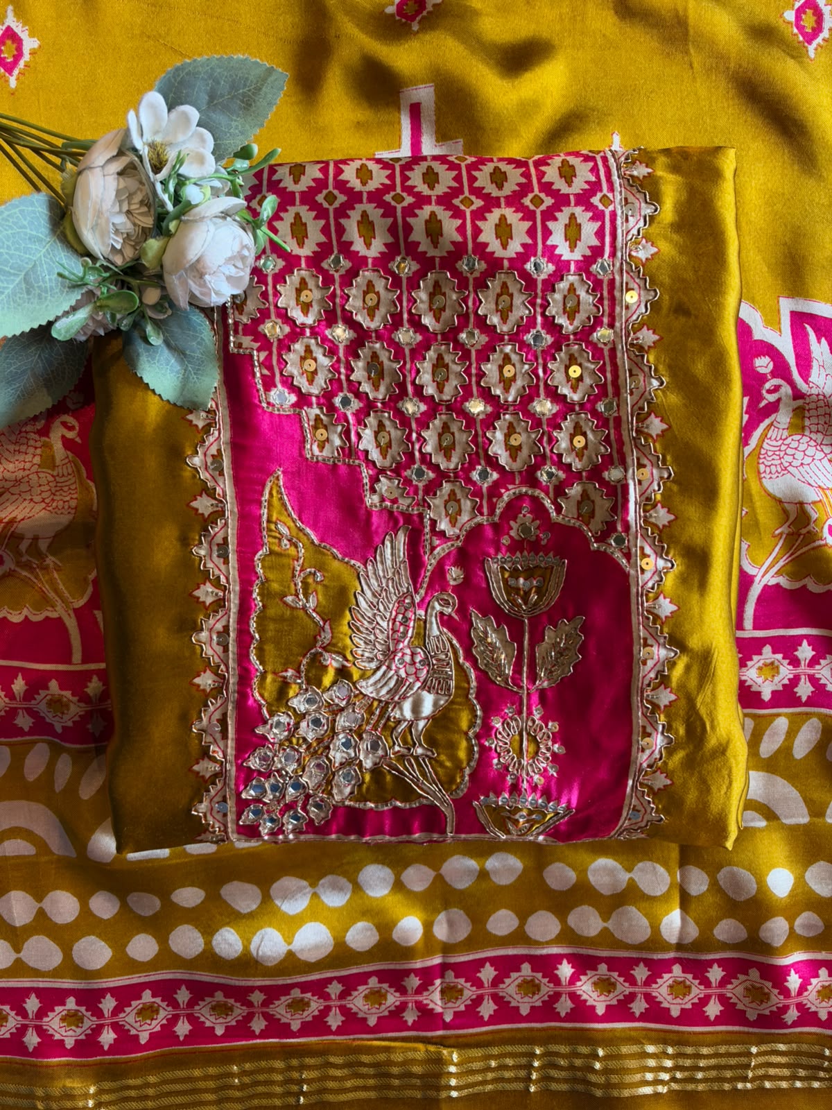 Premium GAJJI Silk unstitched suit
