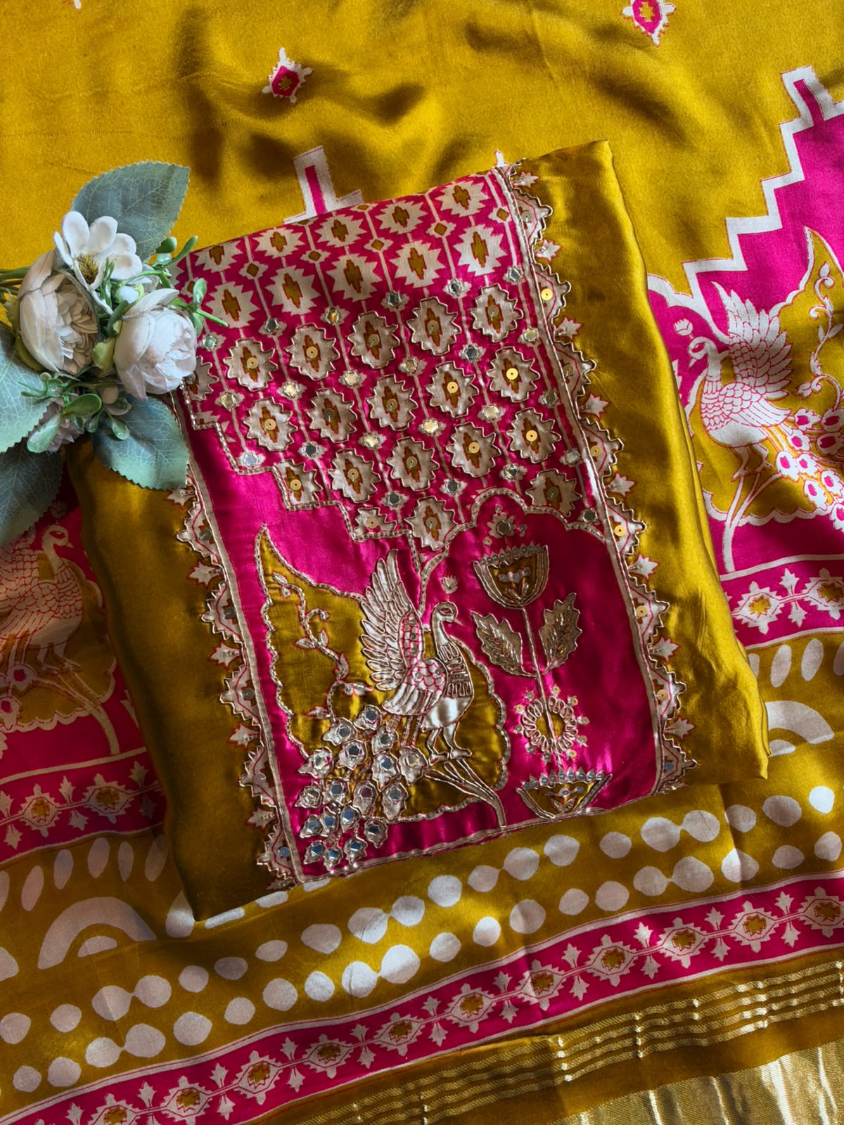 Premium GAJJI Silk unstitched suit