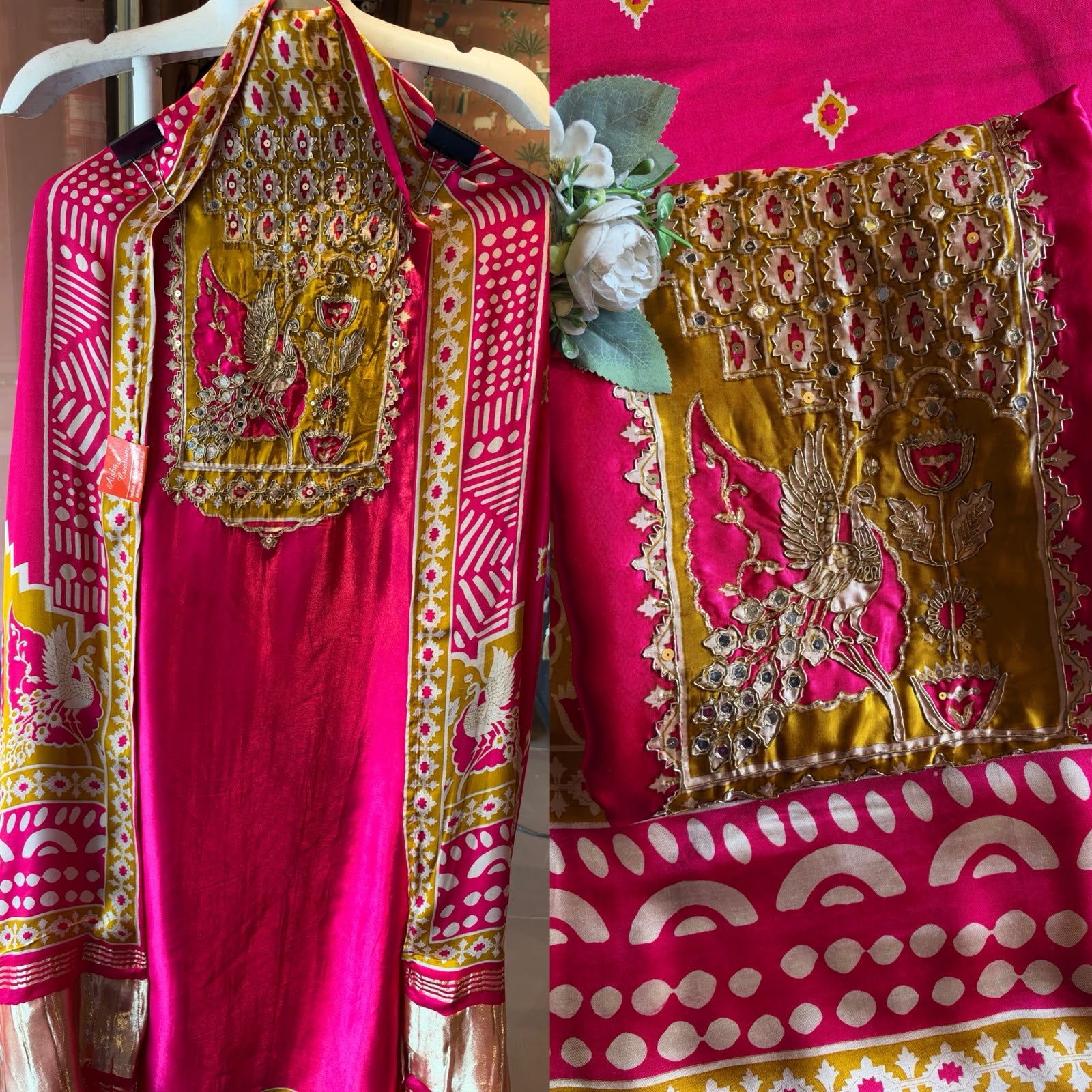 Premium GAJJI Silk unstitched suit