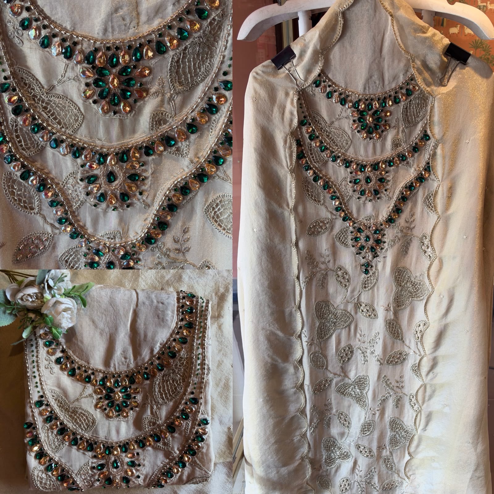 Jewel embellished designer  Statement Suit set
