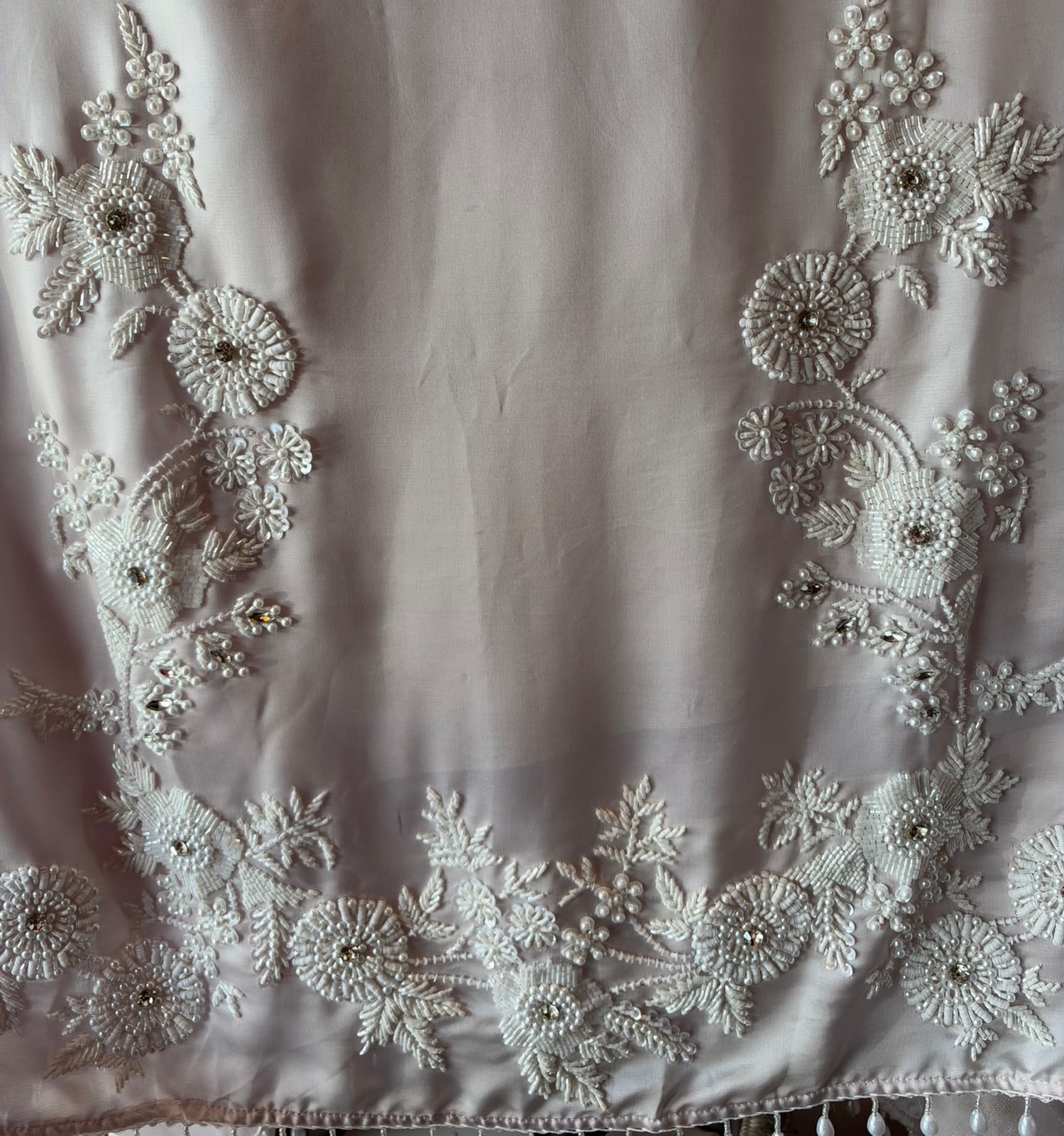 Pearl and beads Embroidered Suit Set