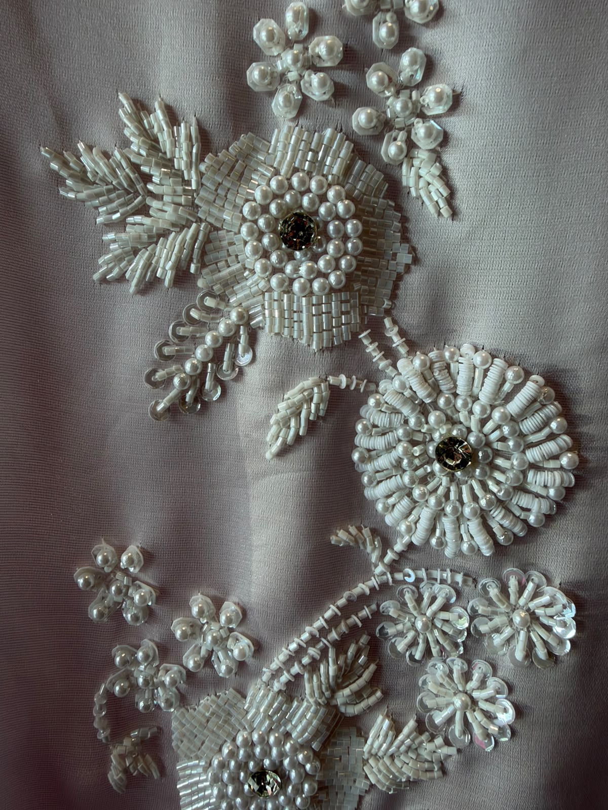 Pearl and beads Embroidered Suit Set