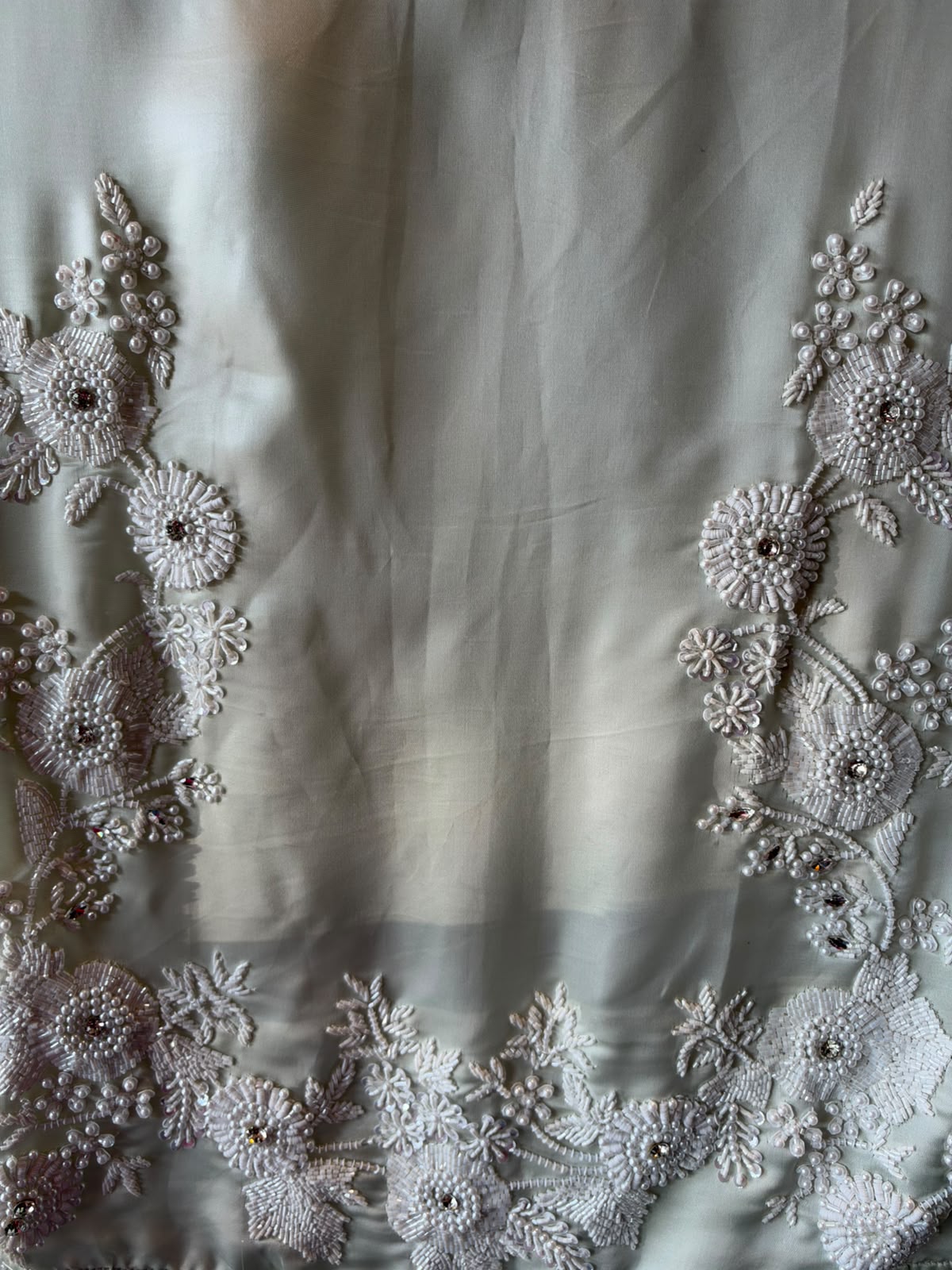 Pearl and beads Embroidered Suit Set