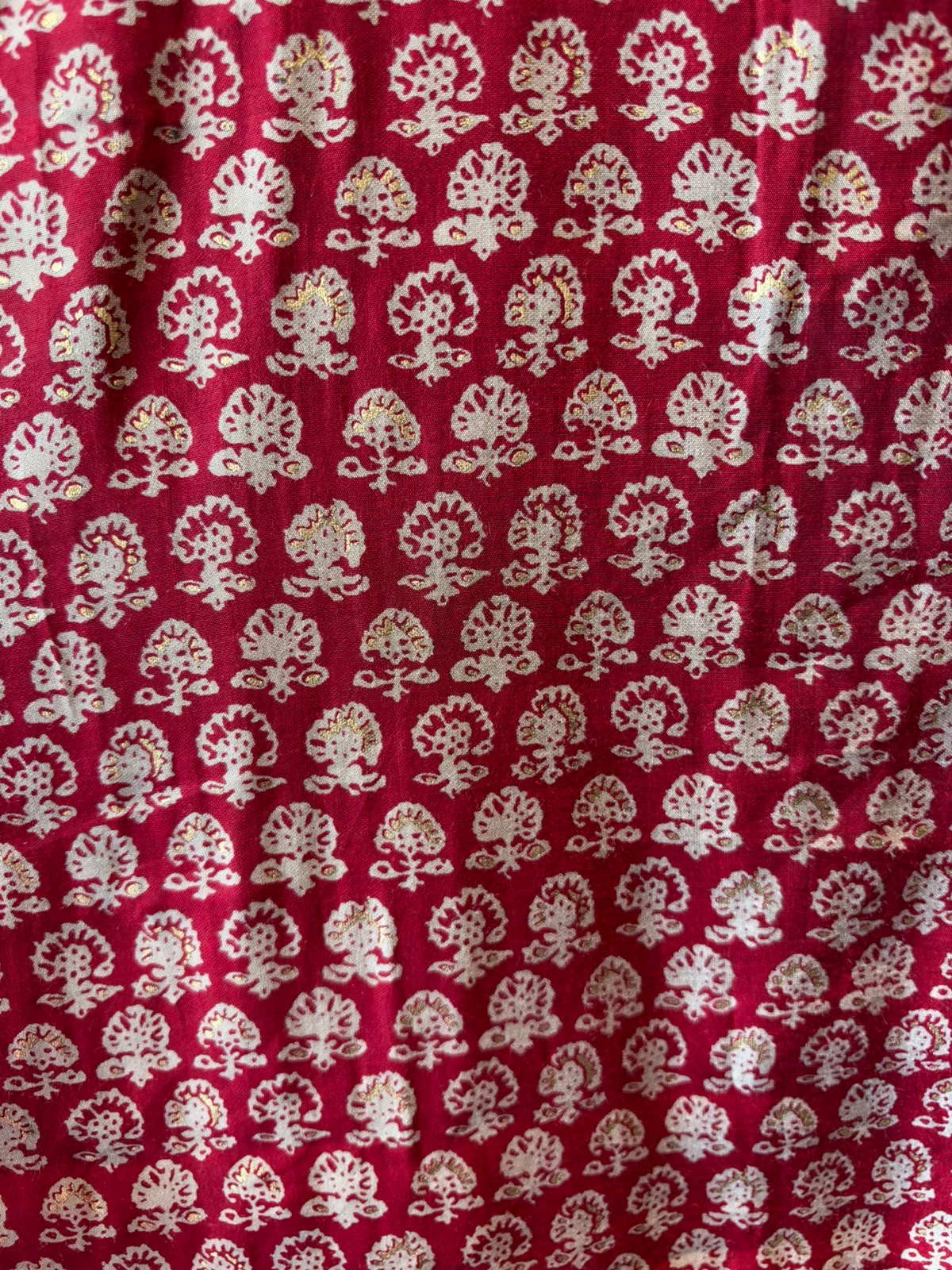 Muslin cotton Printed Suit Set with Embroidered Potli