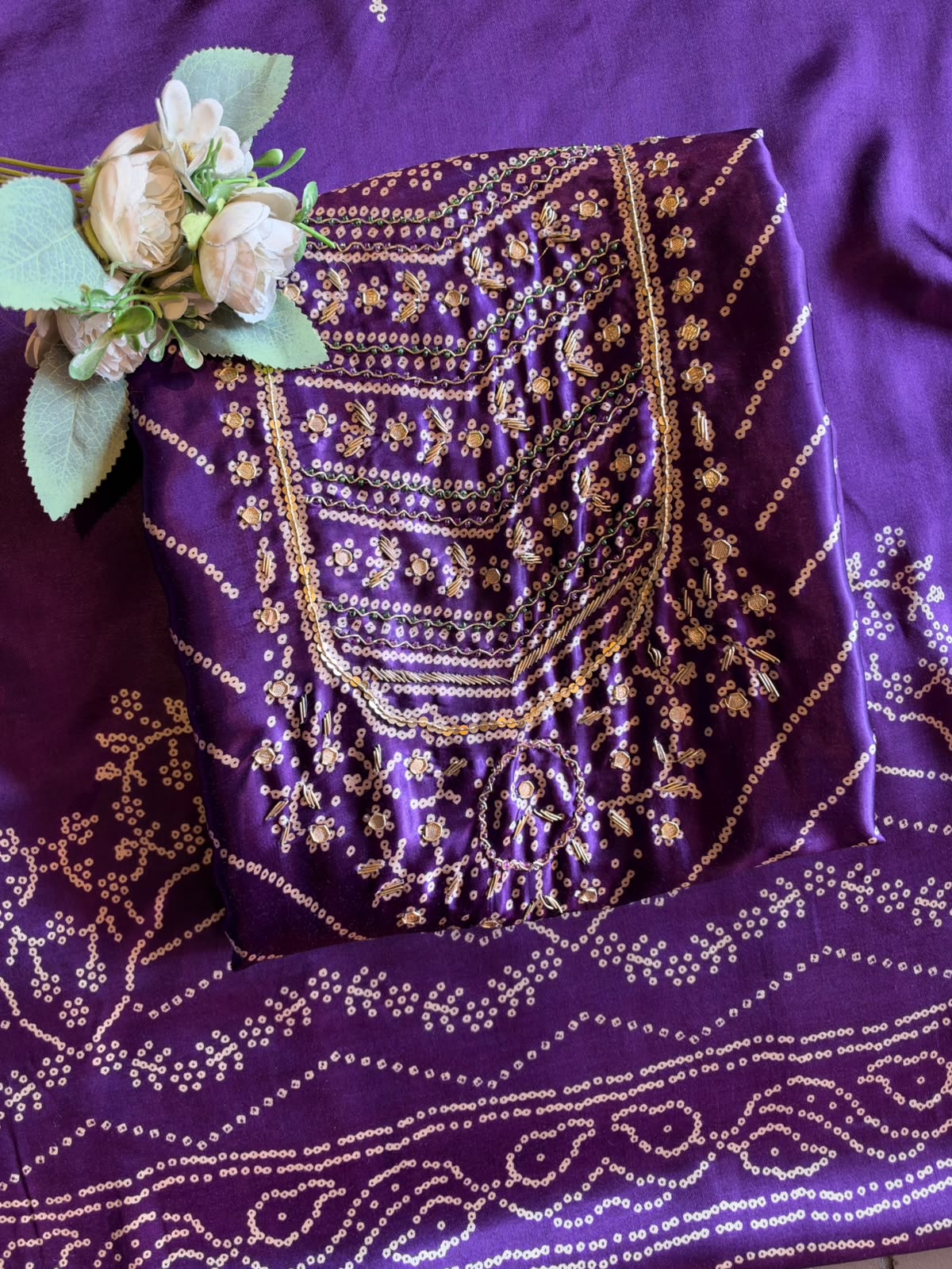 Pure GAJJI silk unstitched suit