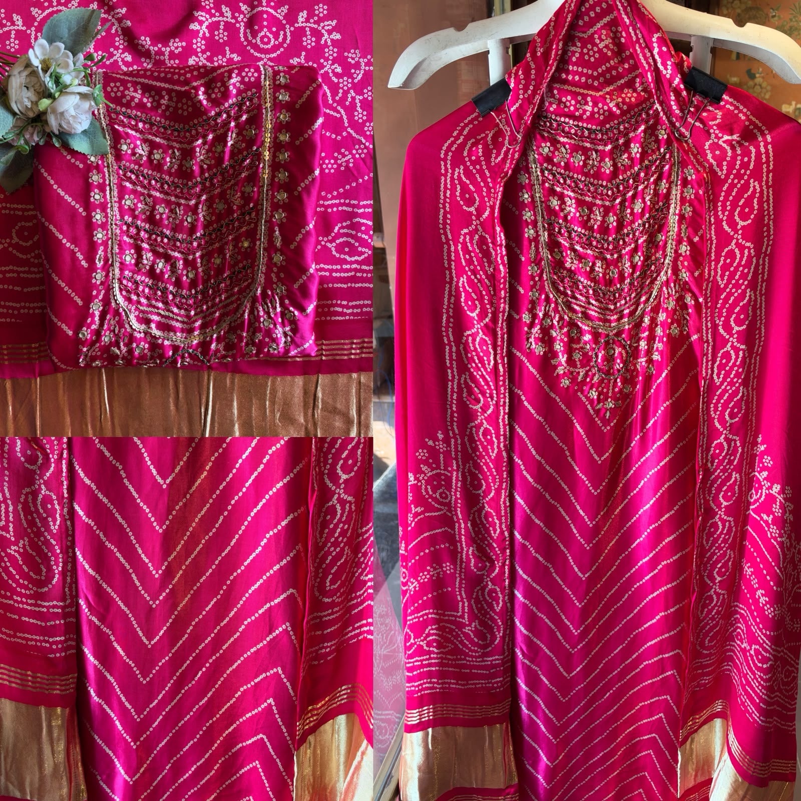 Pure GAJJI silk unstitched suit