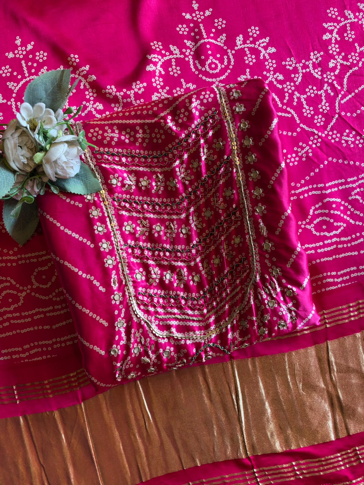 Pure GAJJI silk unstitched suit
