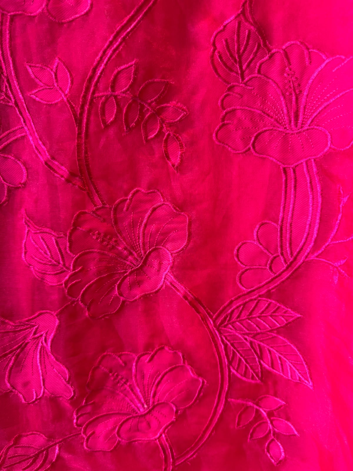 Appliqué Floral Embroidered Suit