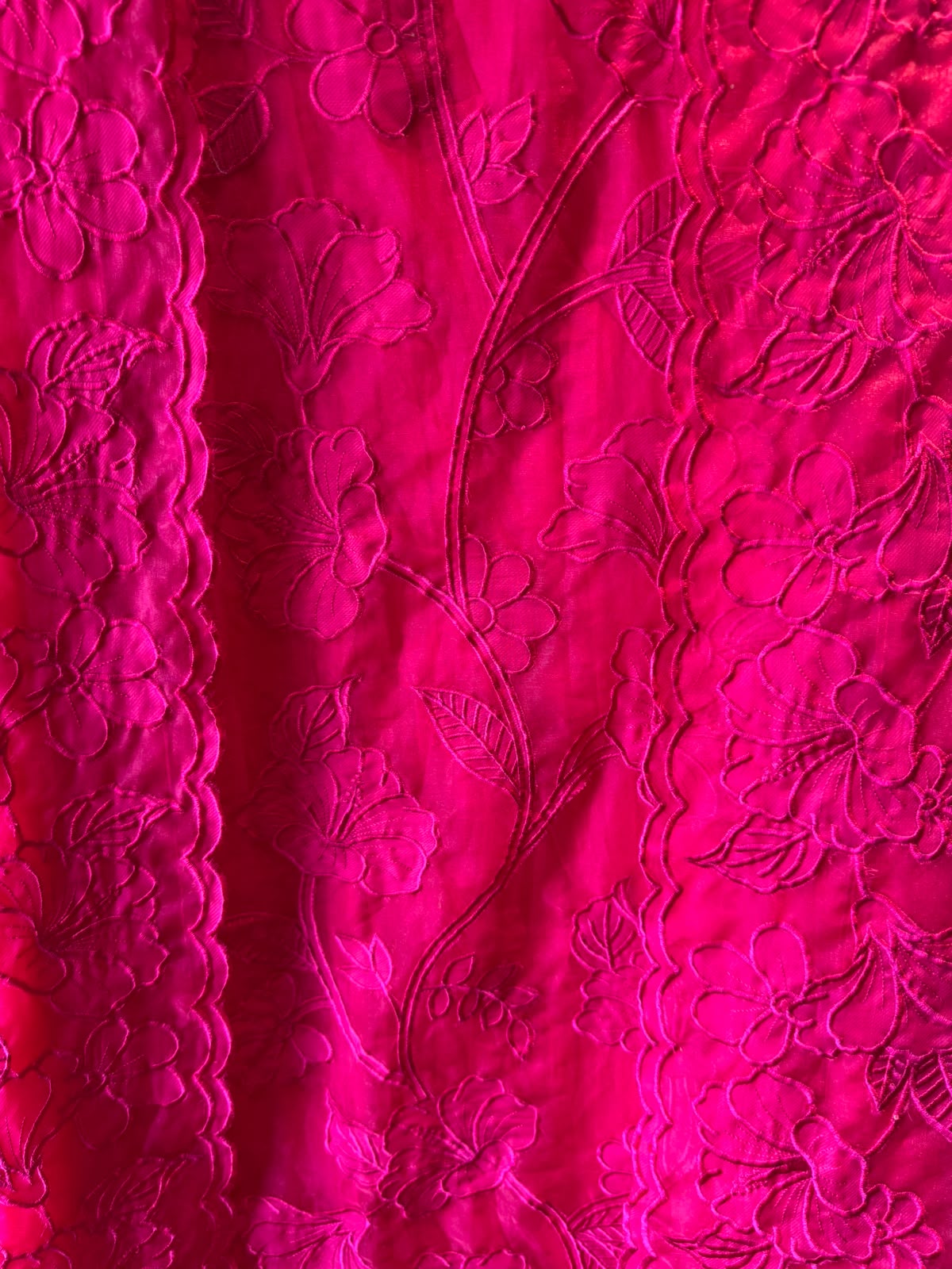 Appliqué Floral Embroidered Suit