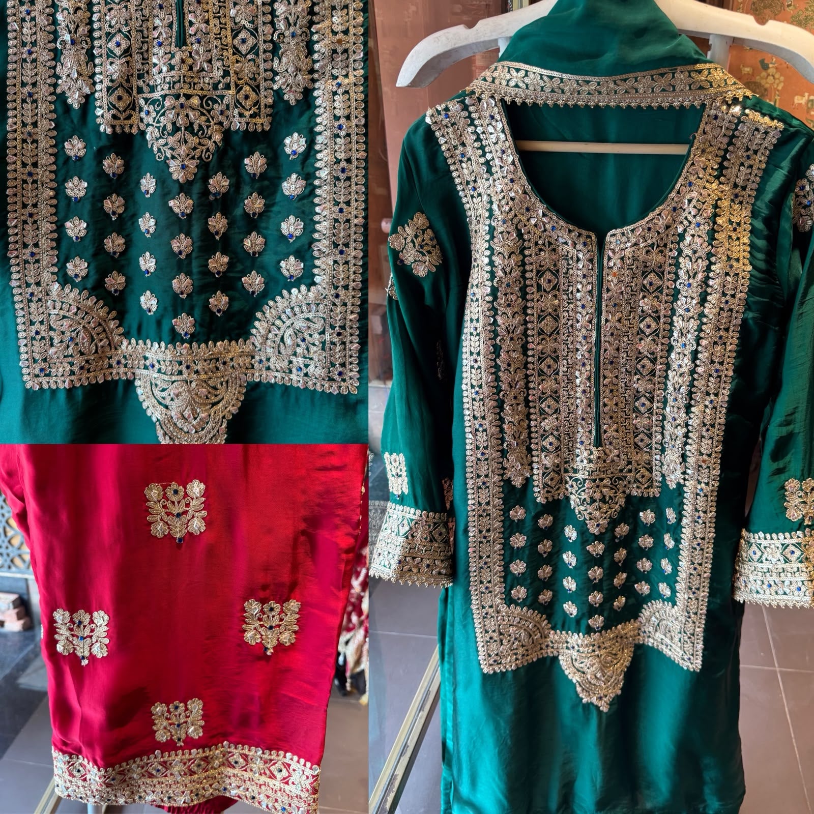 Heavy Embroidered Suit Set