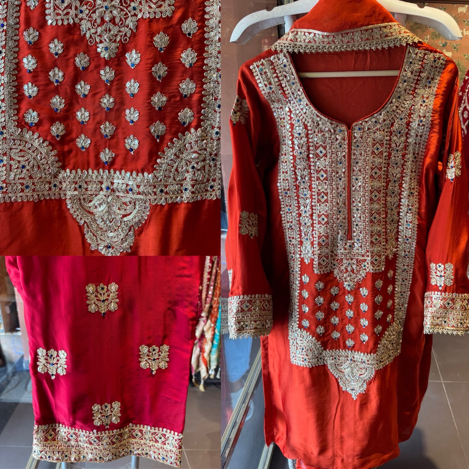 Heavy Embroidered Suit Set