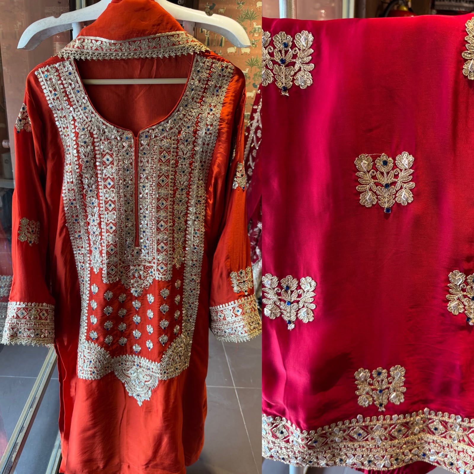 Heavy Embroidered Suit Set