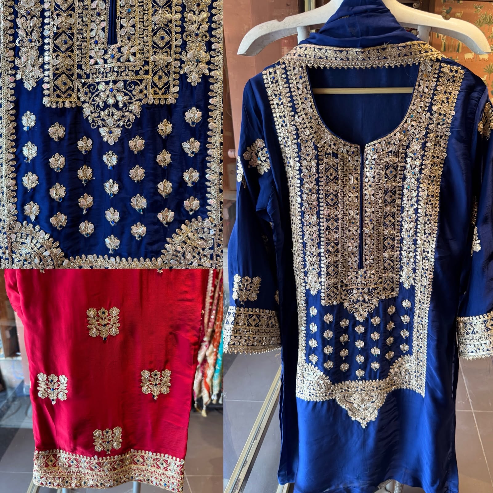 Heavy Embroidered Suit Set
