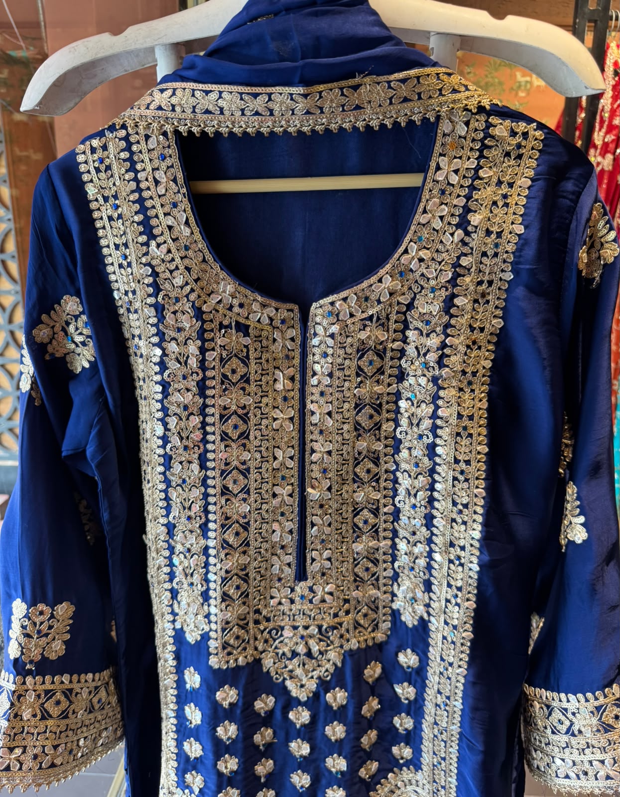 Heavy Embroidered Suit Set