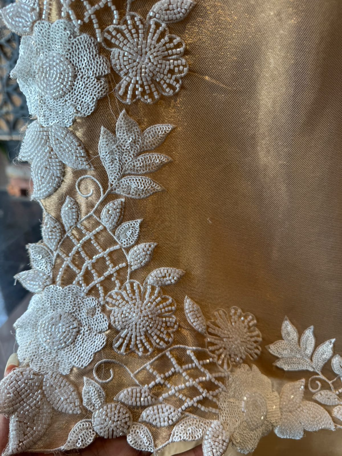 BEADS EMBELLISHED LONG DRESS