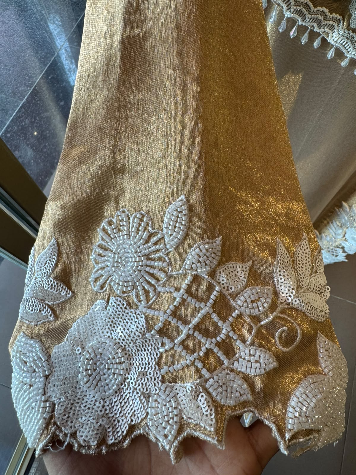 BEADS EMBELLISHED LONG DRESS