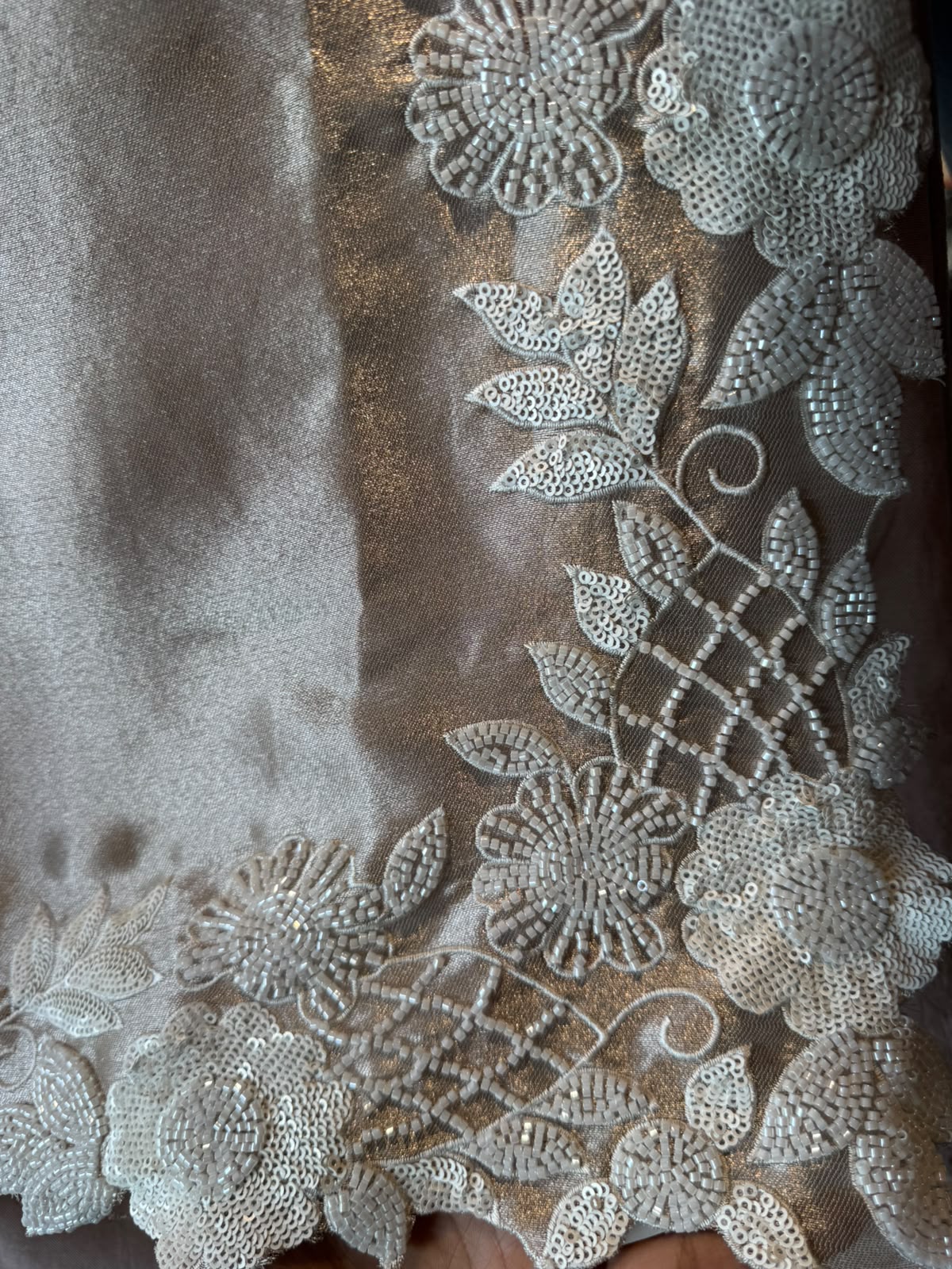 BEADS EMBELLISHED LONG DRESS