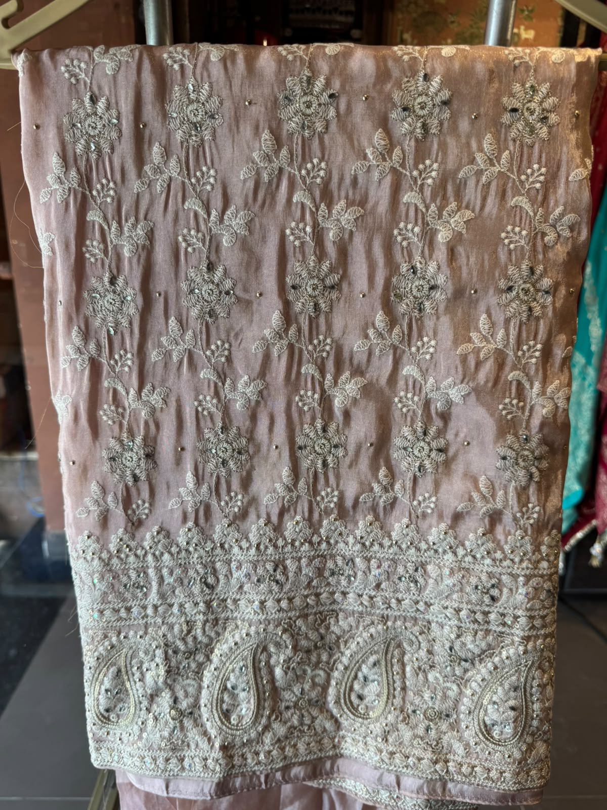 Paisley Lakhnavi Embroidered Suit Set