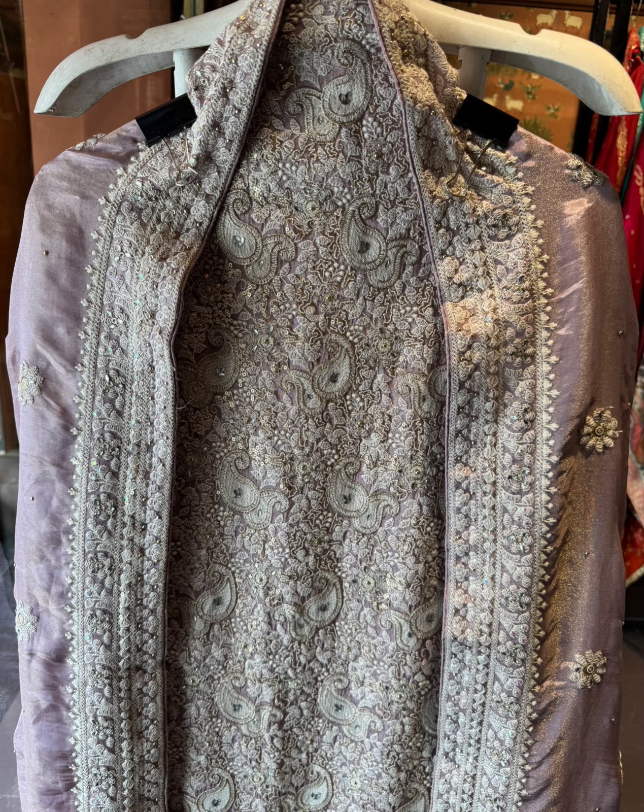 Paisley Lakhnavi Embroidered Suit Set