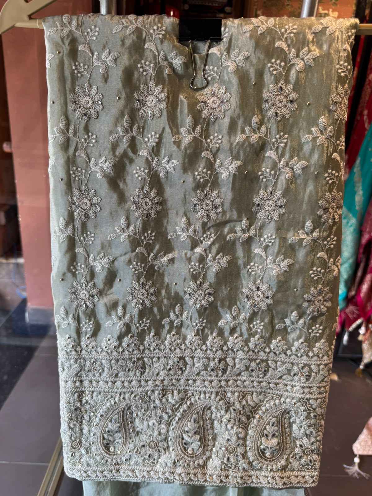 Paisley Lakhnavi Embroidered Suit Set