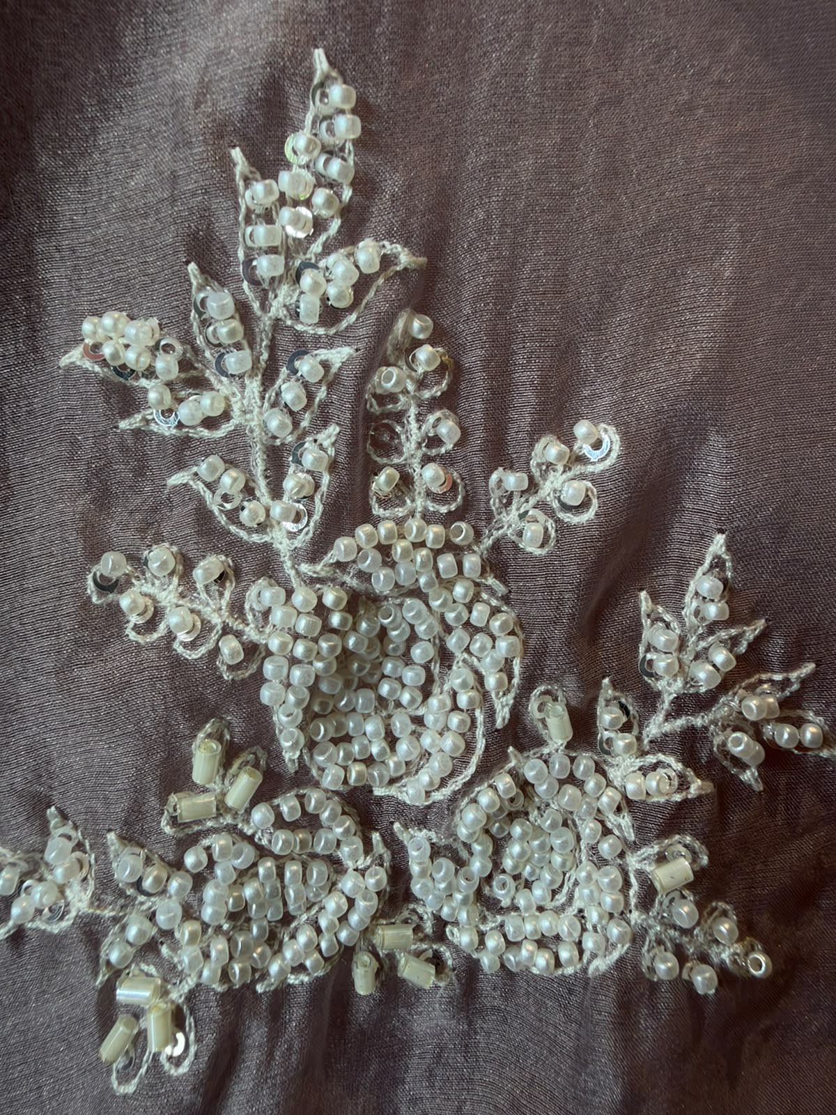 Pearl and beads Embroidered Suit Set