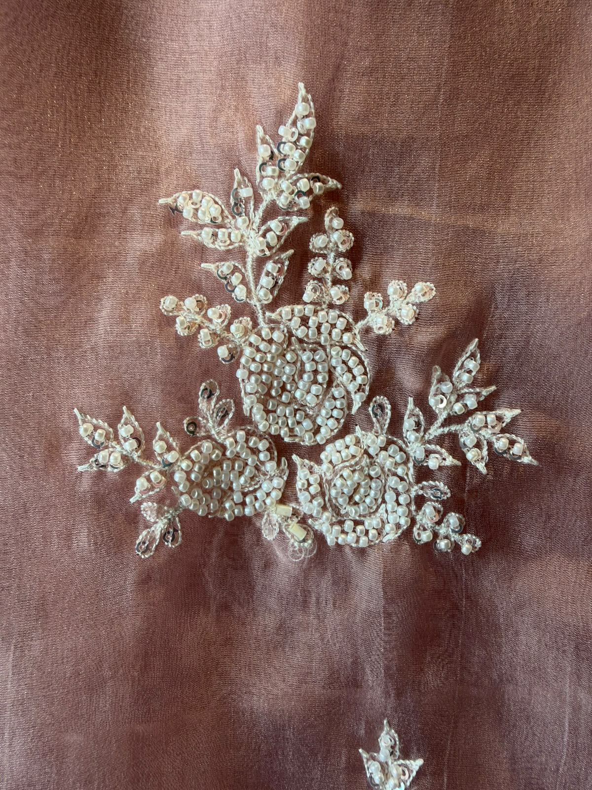 Pearl and beads Embroidered Suit Set