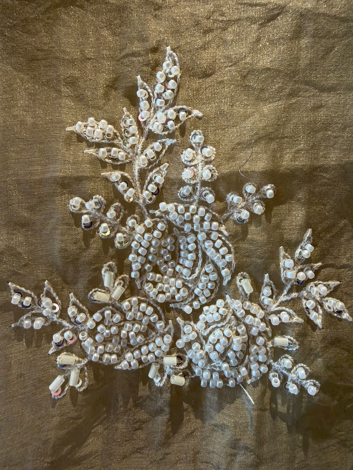 Pearl and beads Embroidered Suit Set